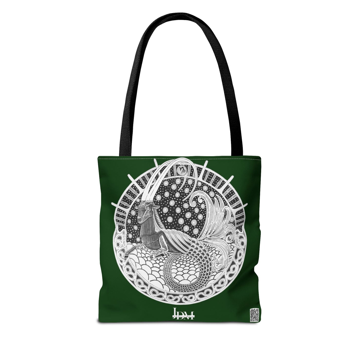 Capricorn Zodiac Tote Bag - Hand-Drawn Celestial Design (Non-AI) Universal