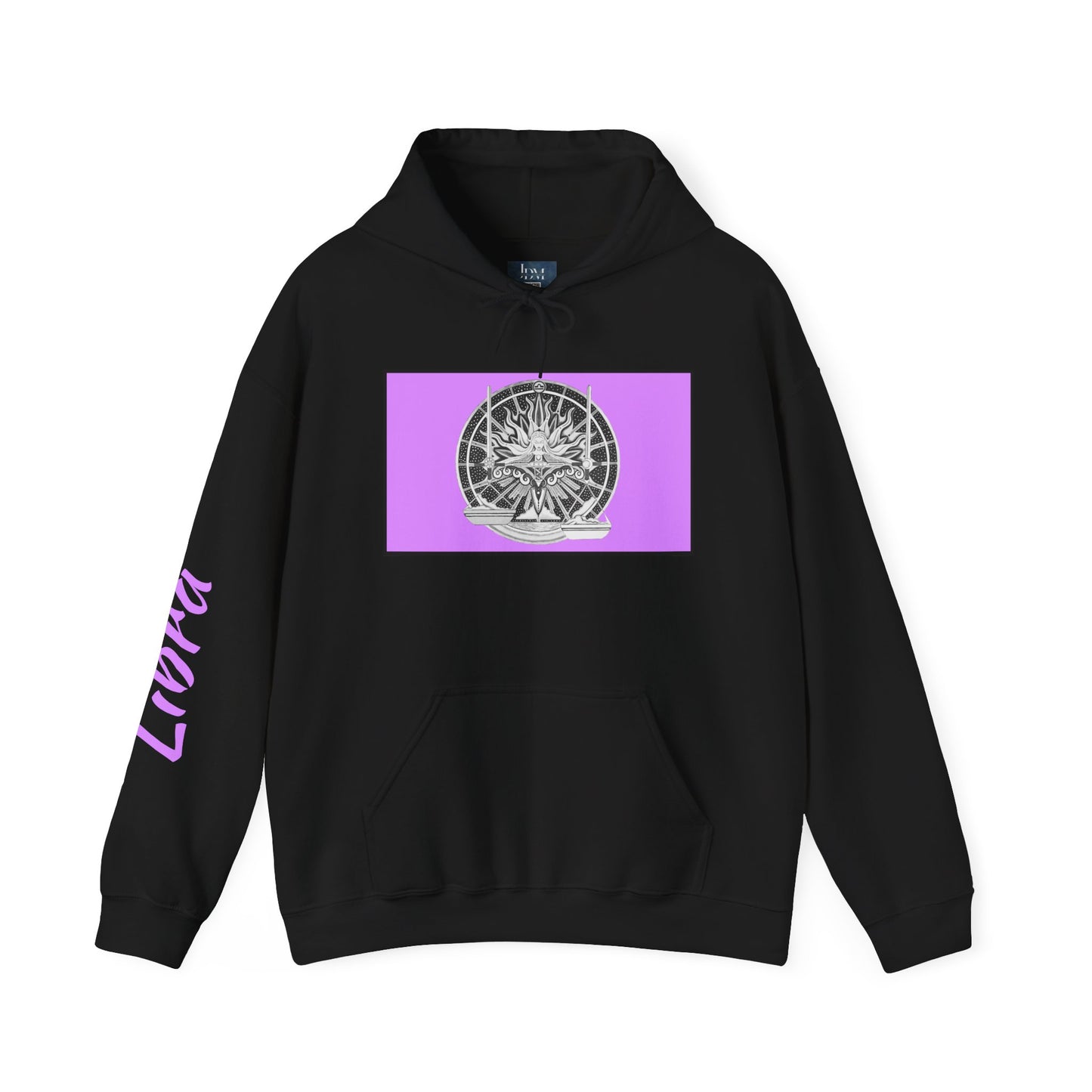 Libra Zodiac Hoodie – Hand-Drawn Celestial Design (Non-AI) Universal