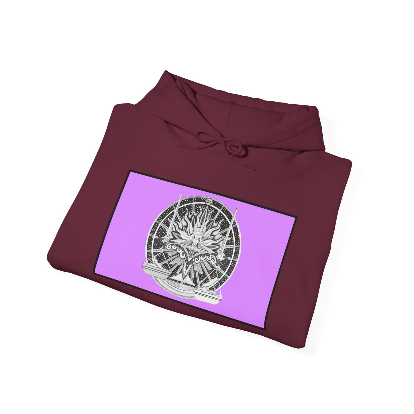 Libra Zodiac Hoodie – Hand-Drawn Celestial Design (Non-AI) Universal