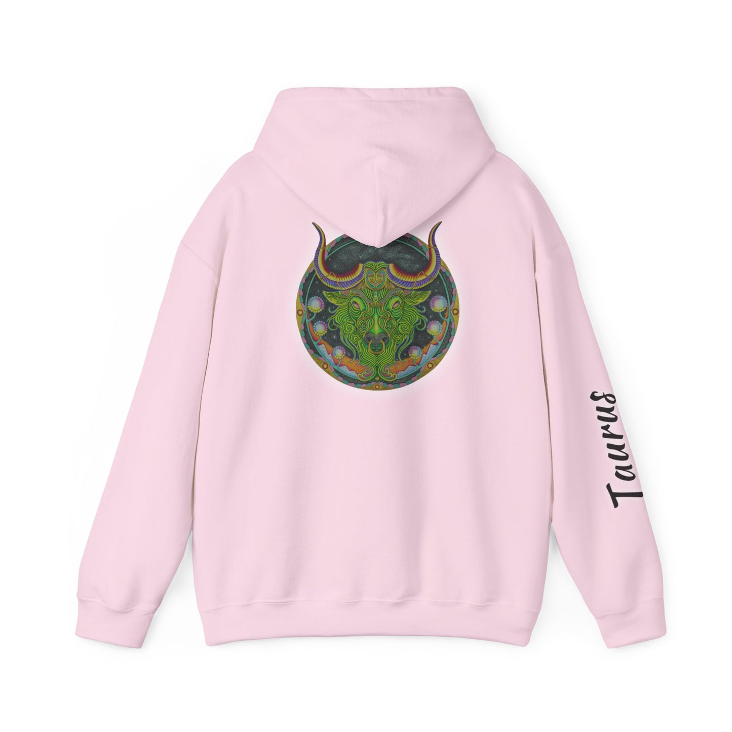Taurus Zodiac Hoodie - Hand-Drawn Celestial Design (Non-AI)