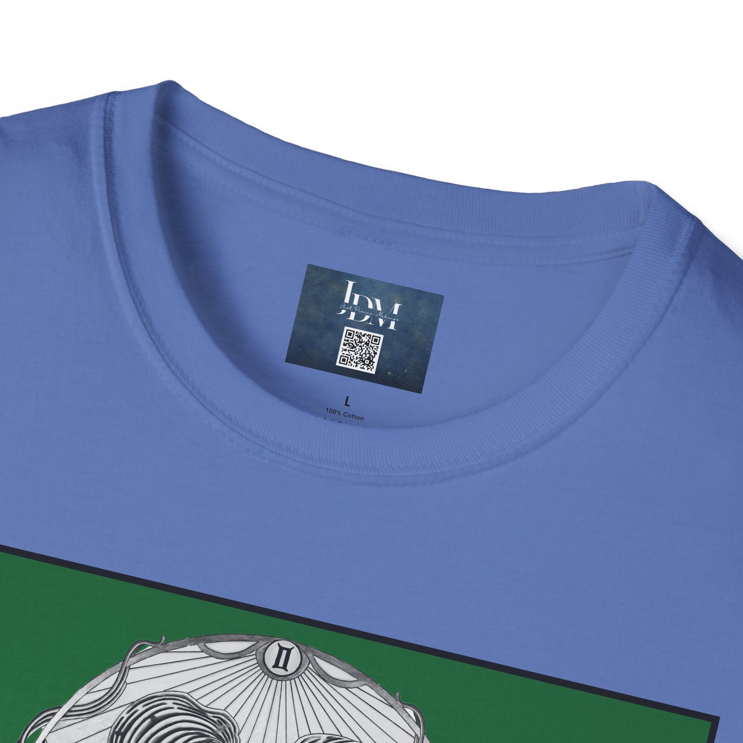 Gemini Zodiac Softstyle T-Shirt - Hand-Drawn Celestial Design (Non-AI) Universal