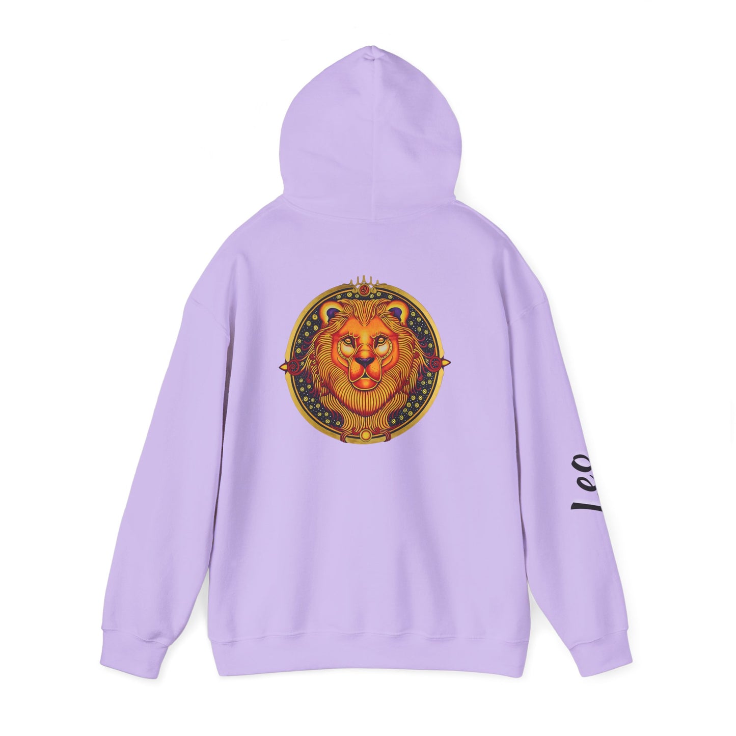 Leo Zodiac Hoodie – Hand-Drawn Celestial Design (Non-AI)