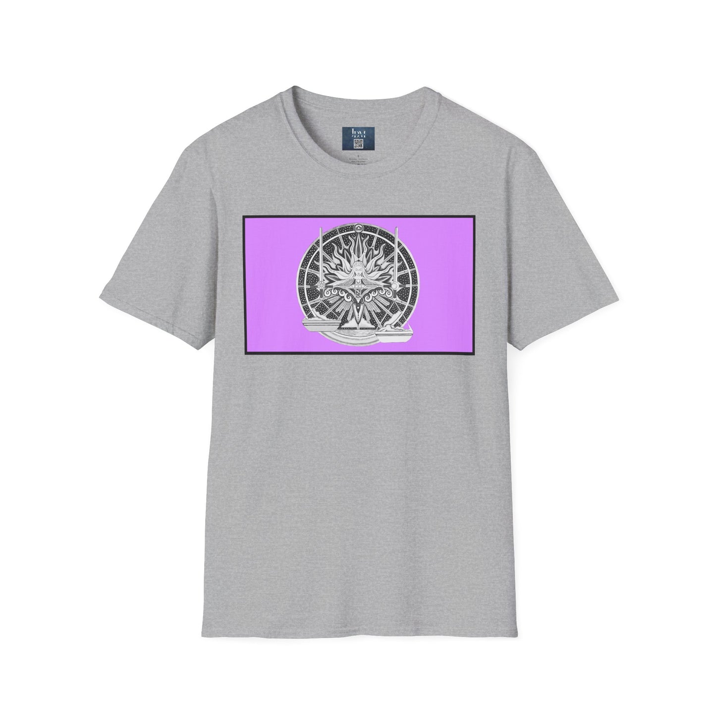 Libra Zodiac Crew Neck T-Shirt – Hand-Drawn Celestial Design (Non-AI)  Universal