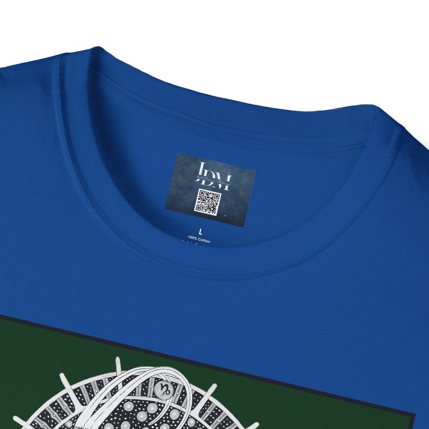 Capricorn Zodiac Crew Neck T-Shirt – Hand-Drawn Celestial Design (Non-AI) Universal