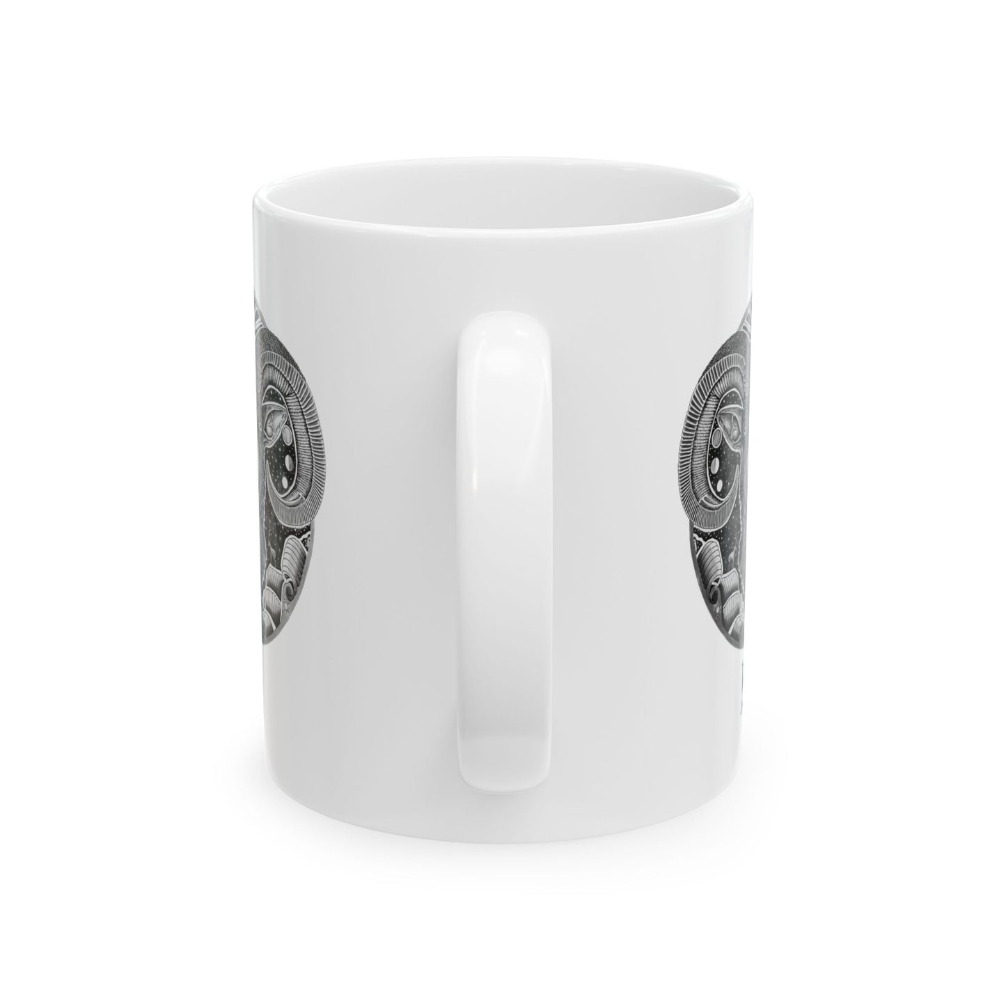 Aries Zodiac 11oz Mug - Hand-Drawn Celestial Design (Non-AI) Universal