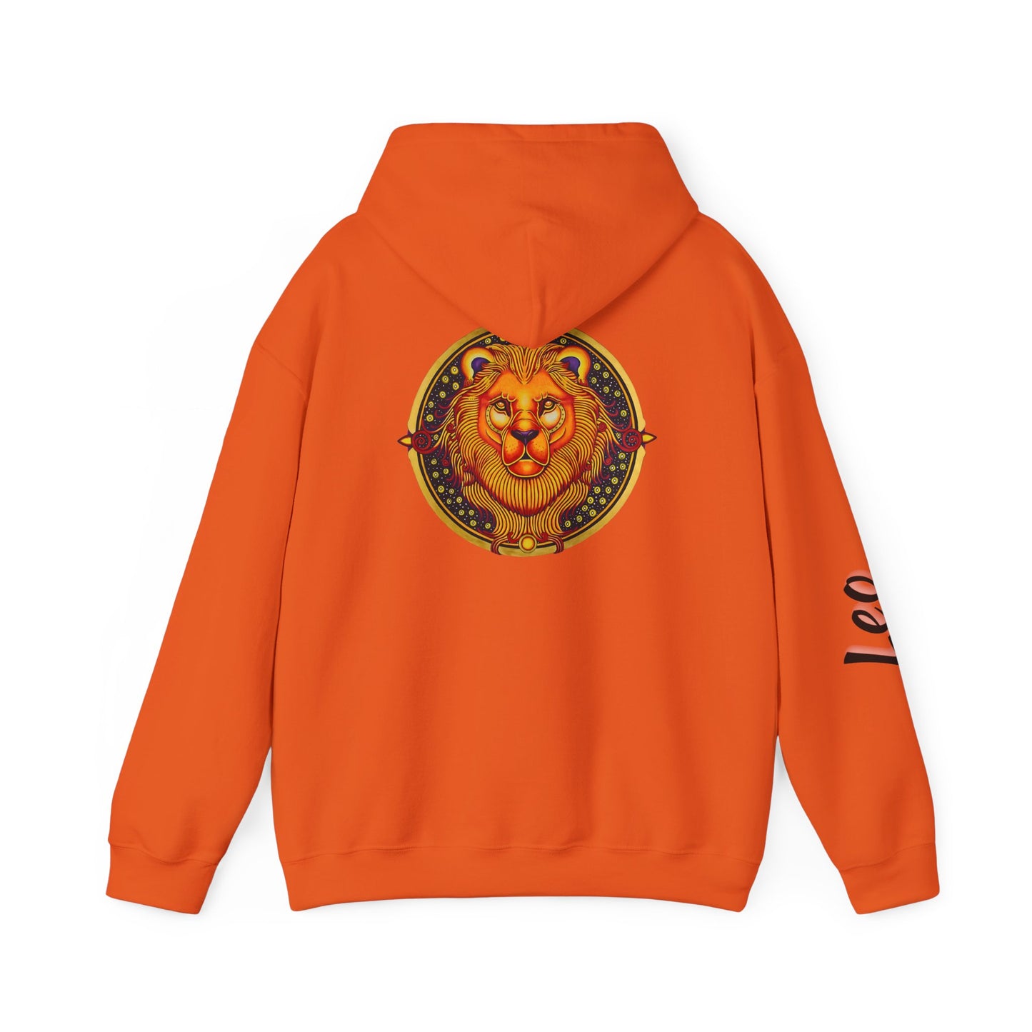 Leo Zodiac Hoodie – Hand-Drawn Celestial Design (Non-AI)