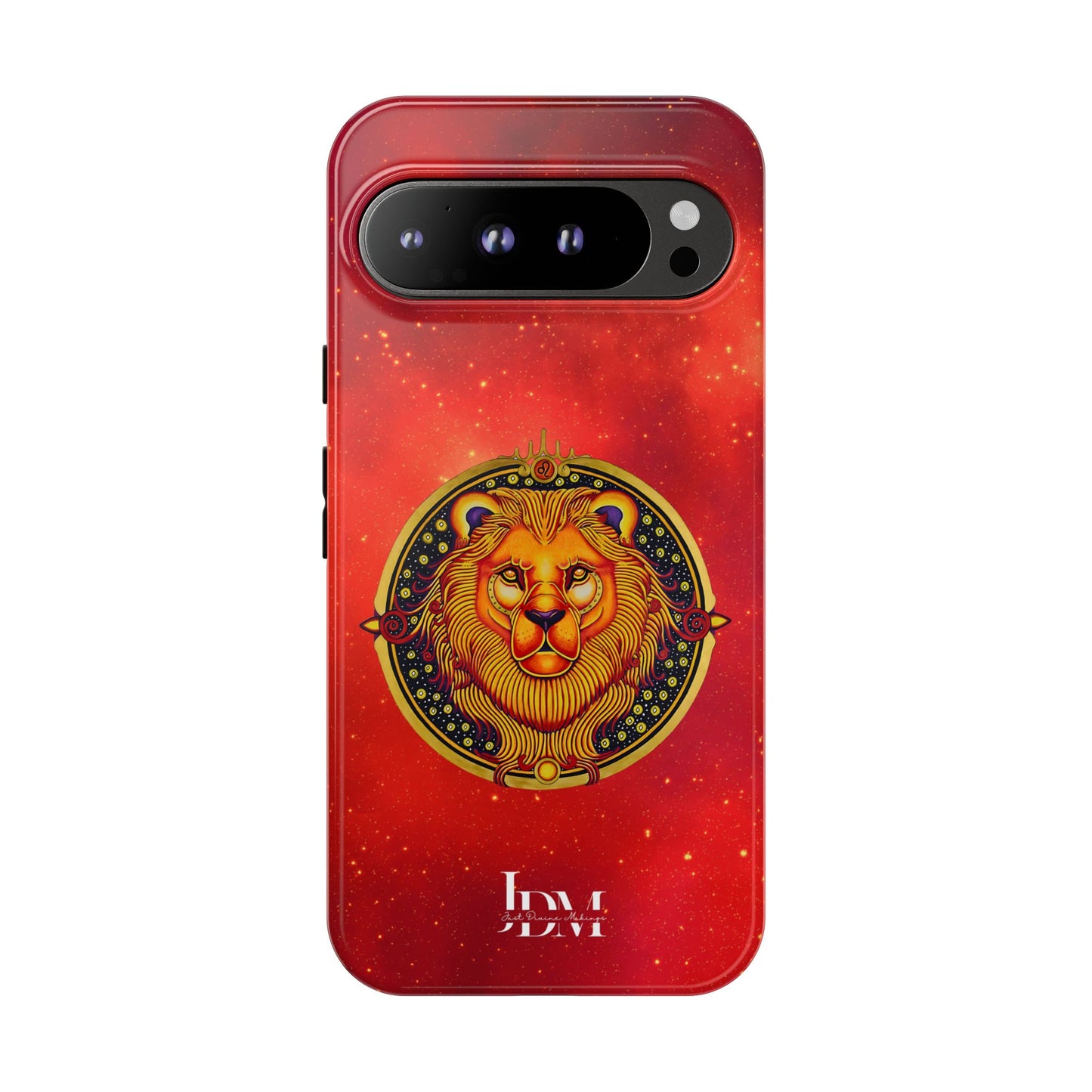 Leo Zodiac Tough Phone Case – Hand-Drawn Celestial Design (Non-AI)