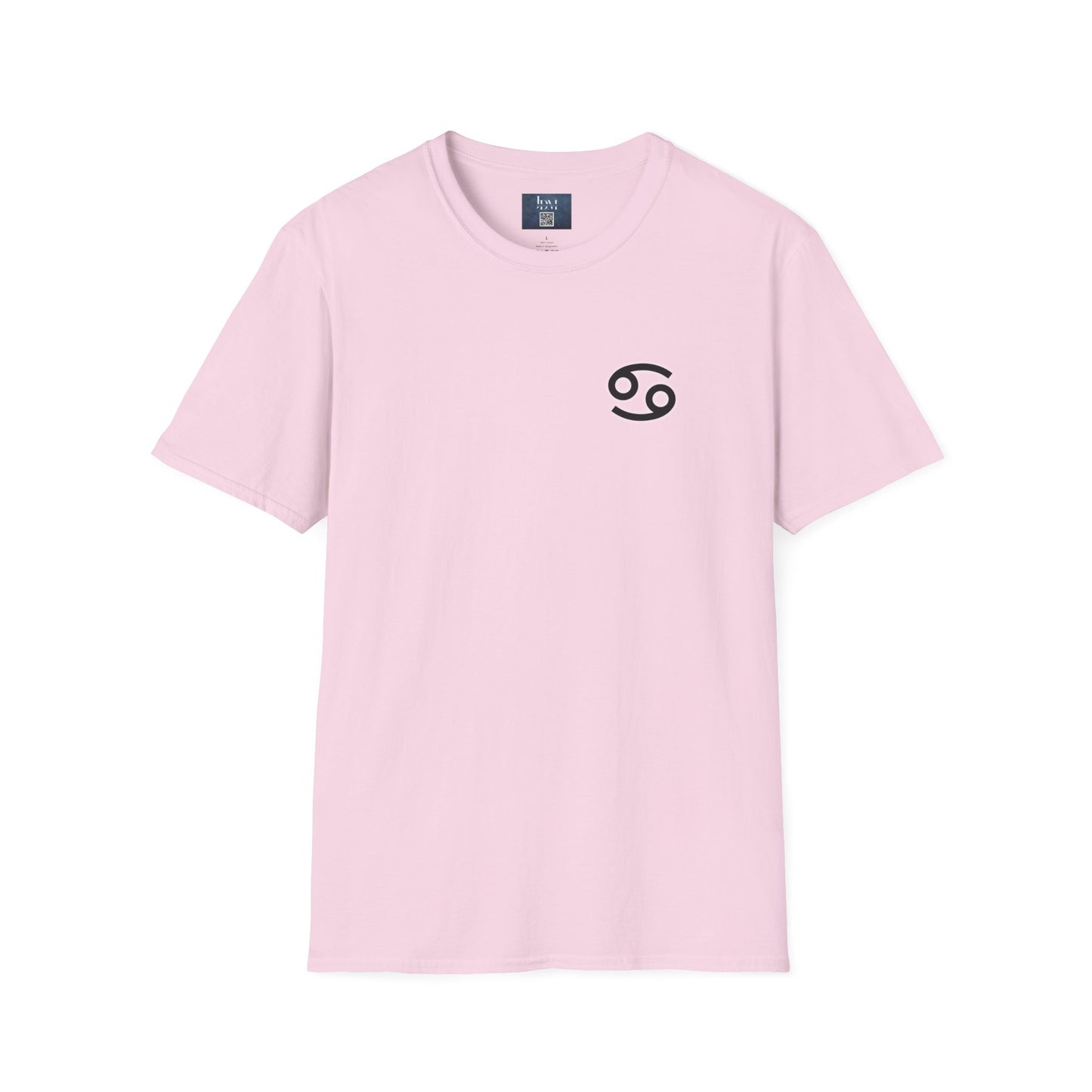 Cancer Zodiac Crew Neck T-Shirt – Hand-Drawn Celestial Design (Non-AI)