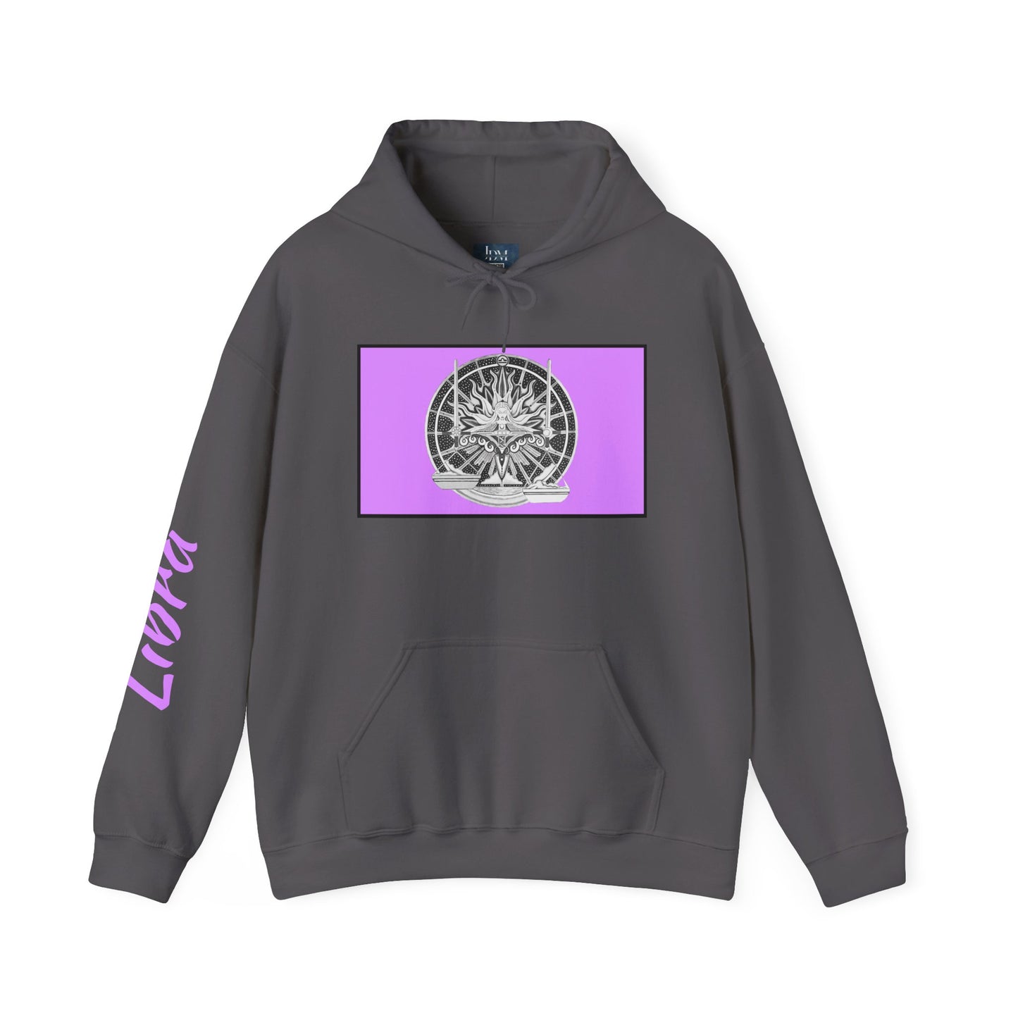 Libra Zodiac Hoodie – Hand-Drawn Celestial Design (Non-AI) Universal