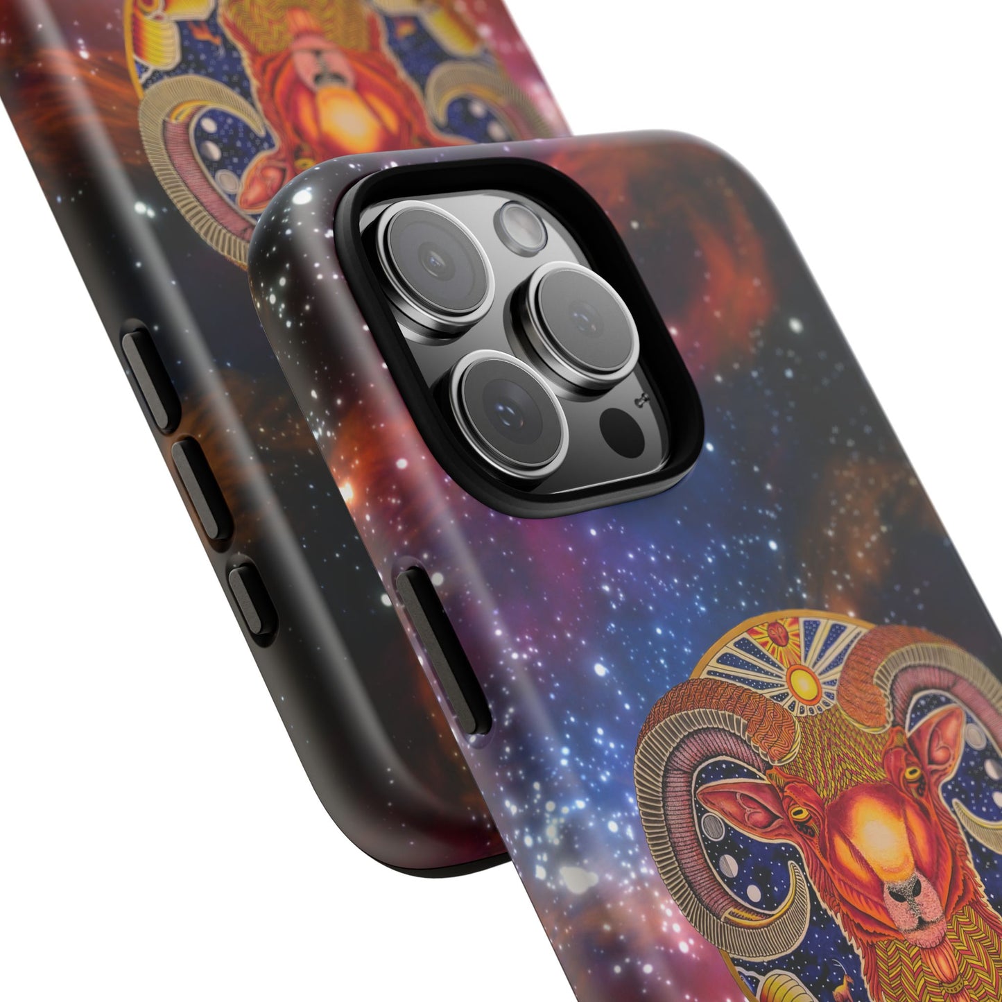 Aries Zodiac Tough Phone Case – Hand-Drawn Celestial Design (Non-AI)