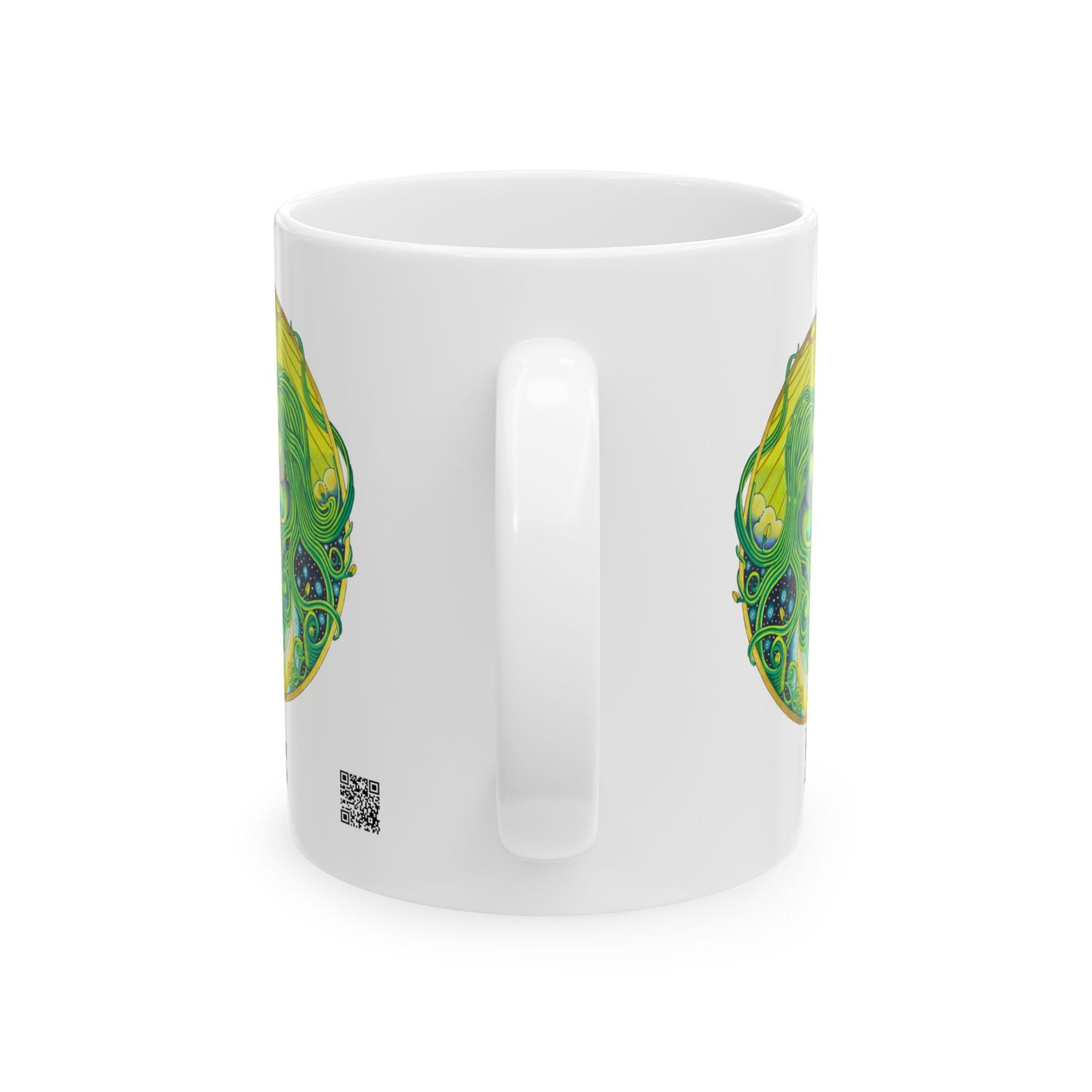 Gemini Zodiac Mug - Hand-Drawn Celestial Design (Non-AI)