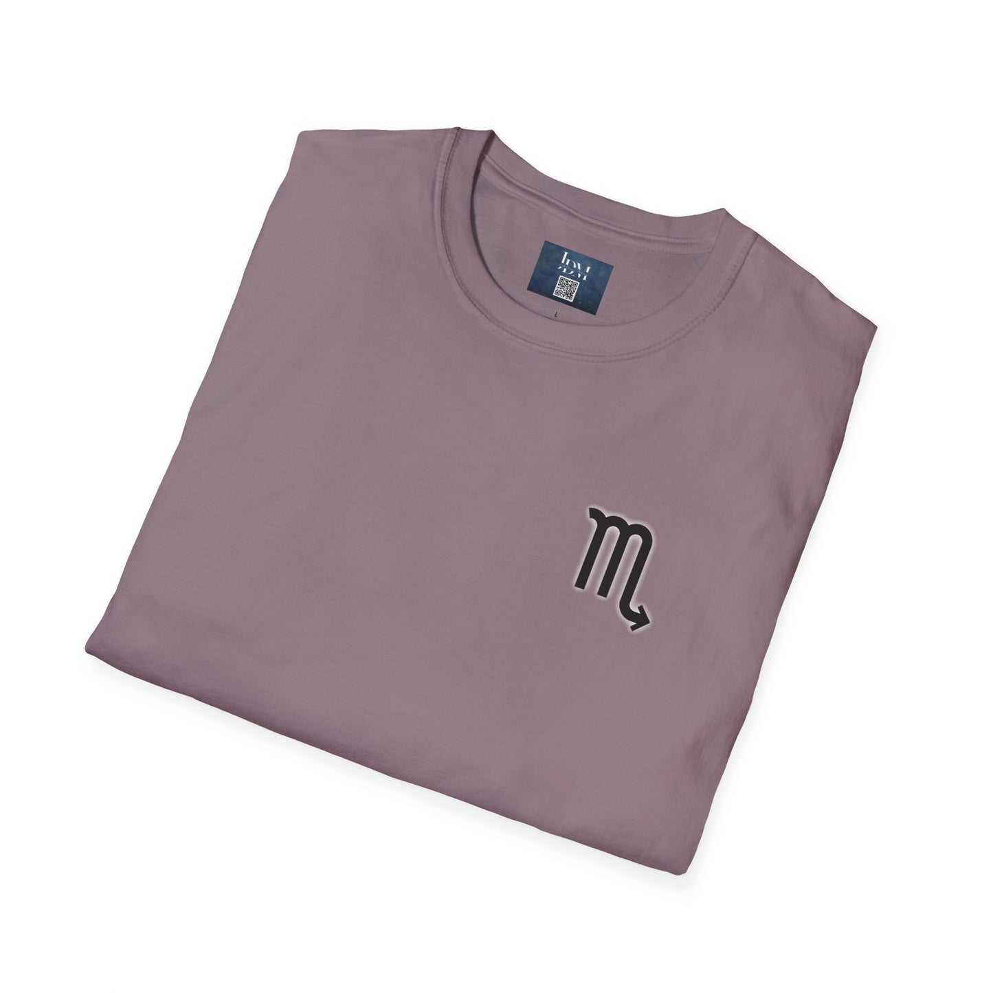 Scorpio Zodiac Crew Neck T-Shirt – Hand-Drawn Celestial Design (Non-AI)
