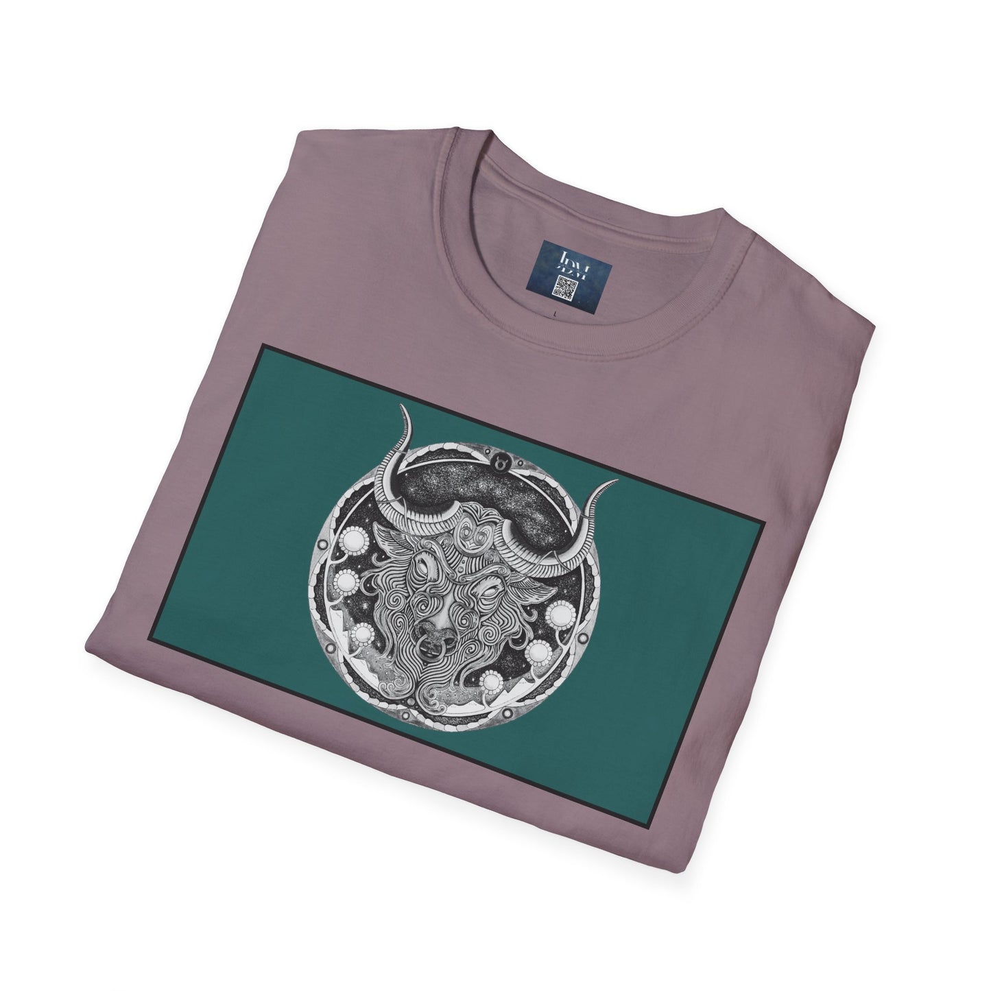 Taurus Zodiac Softstyle  T-Shirt - Hand-Drawn Celestial Design (Non-AI) Universal