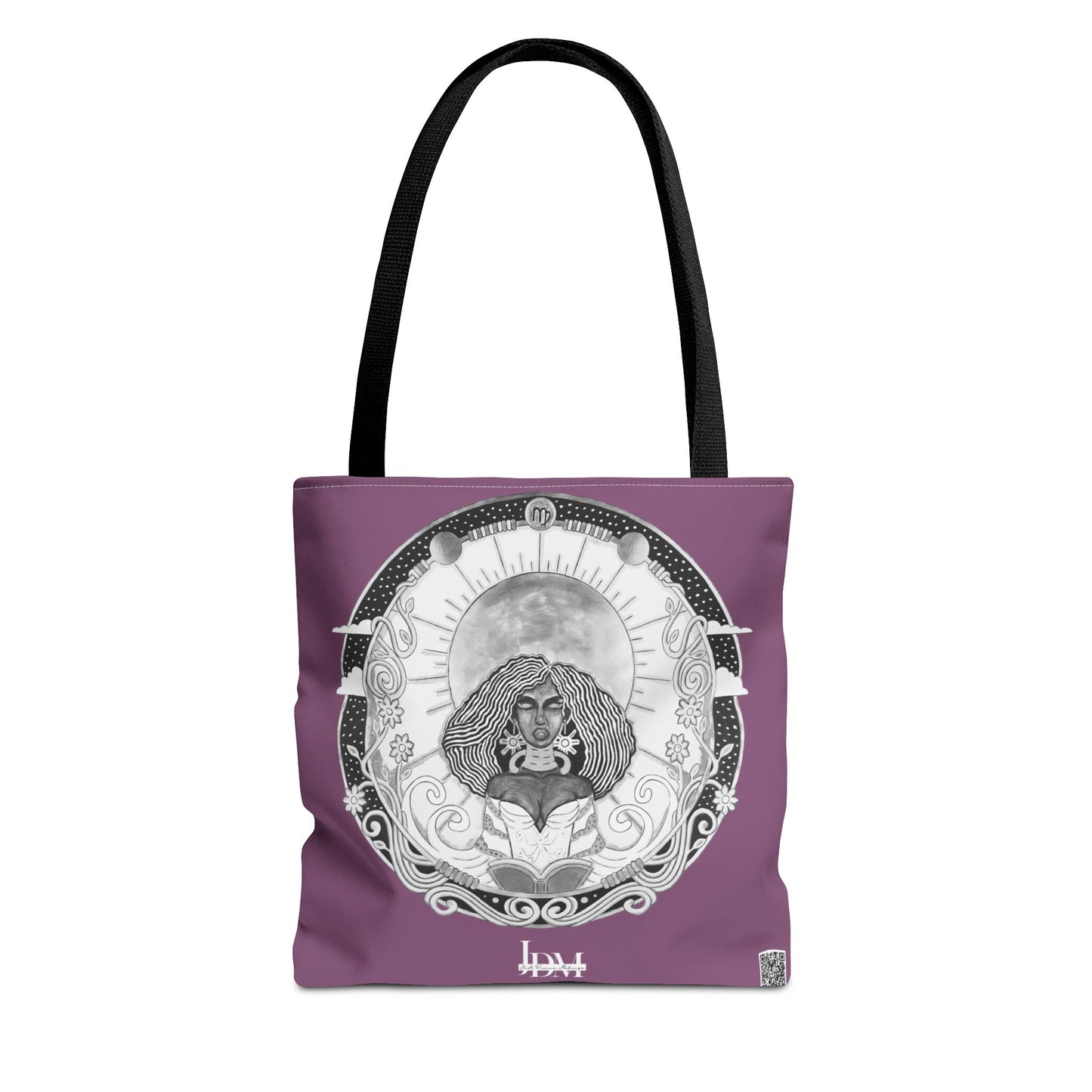 Virgo Zodiac Tote Bag - Hand-Drawn Celestial Design (Non-AI) Universal