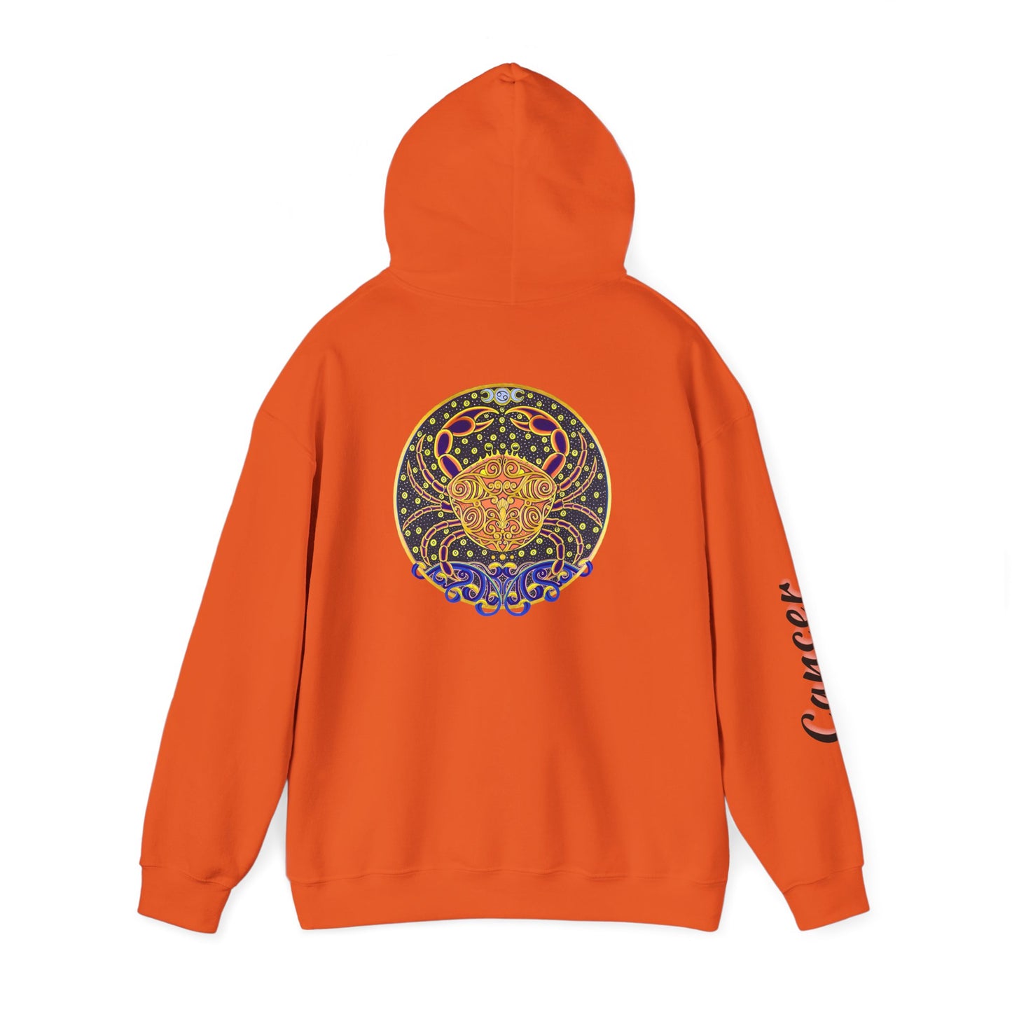 Cancer Zodiac Hoodie – Hand-Drawn Celestial Design (Non-AI)