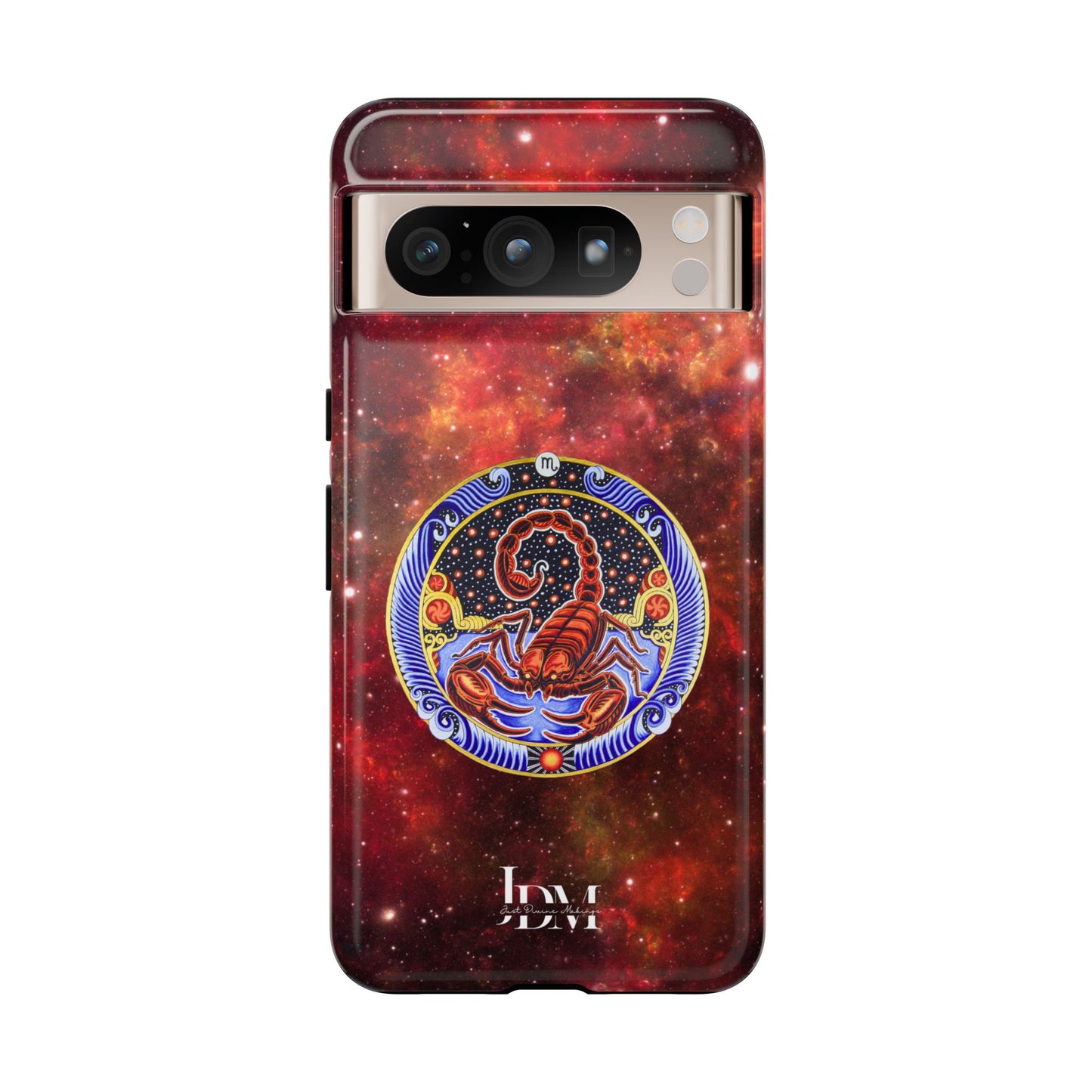 Scorpio Zodiac Tough Phone Case – Hand-Drawn Celestial Design (Non-AI)