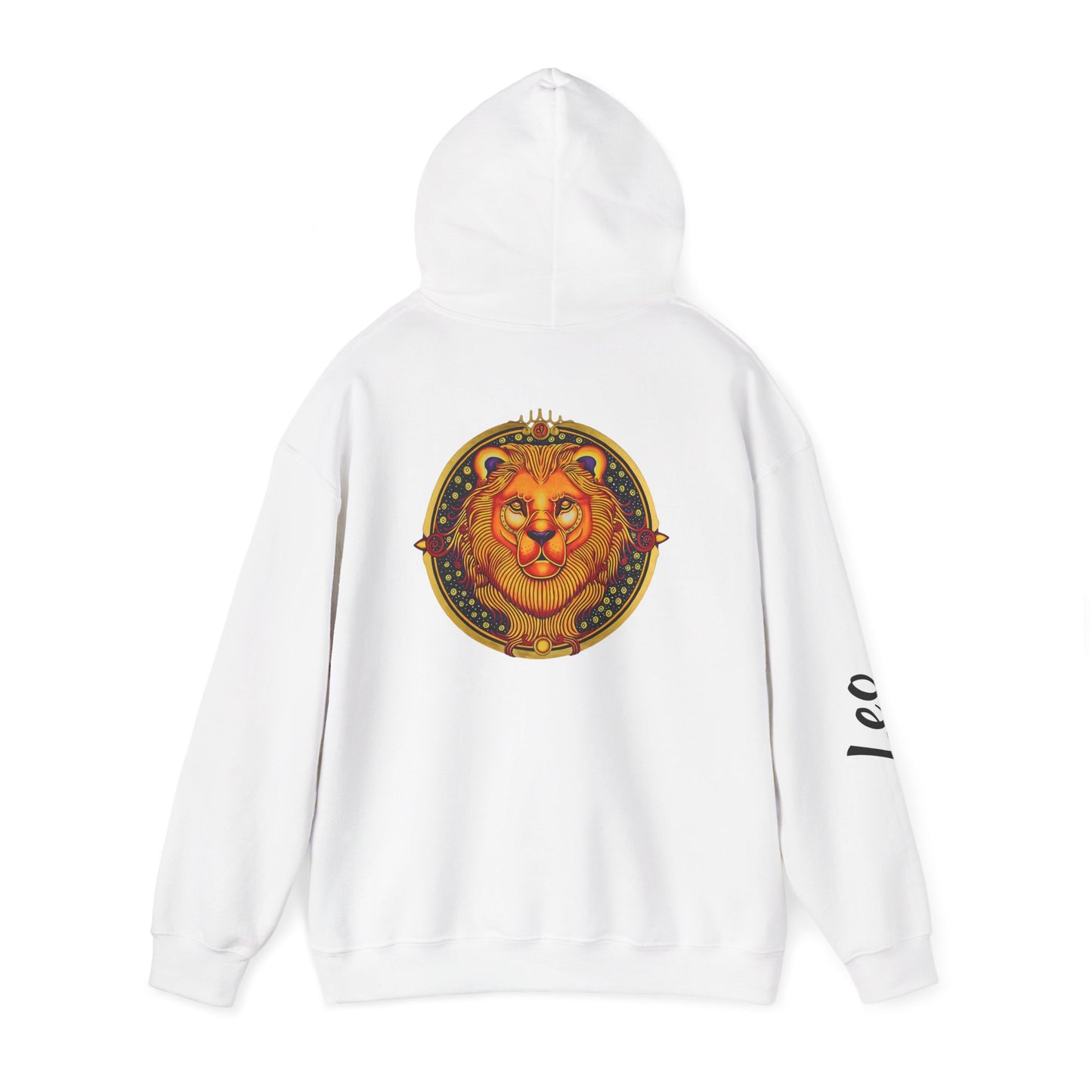 Leo Zodiac Hoodie – Hand-Drawn Celestial Design (Non-AI)