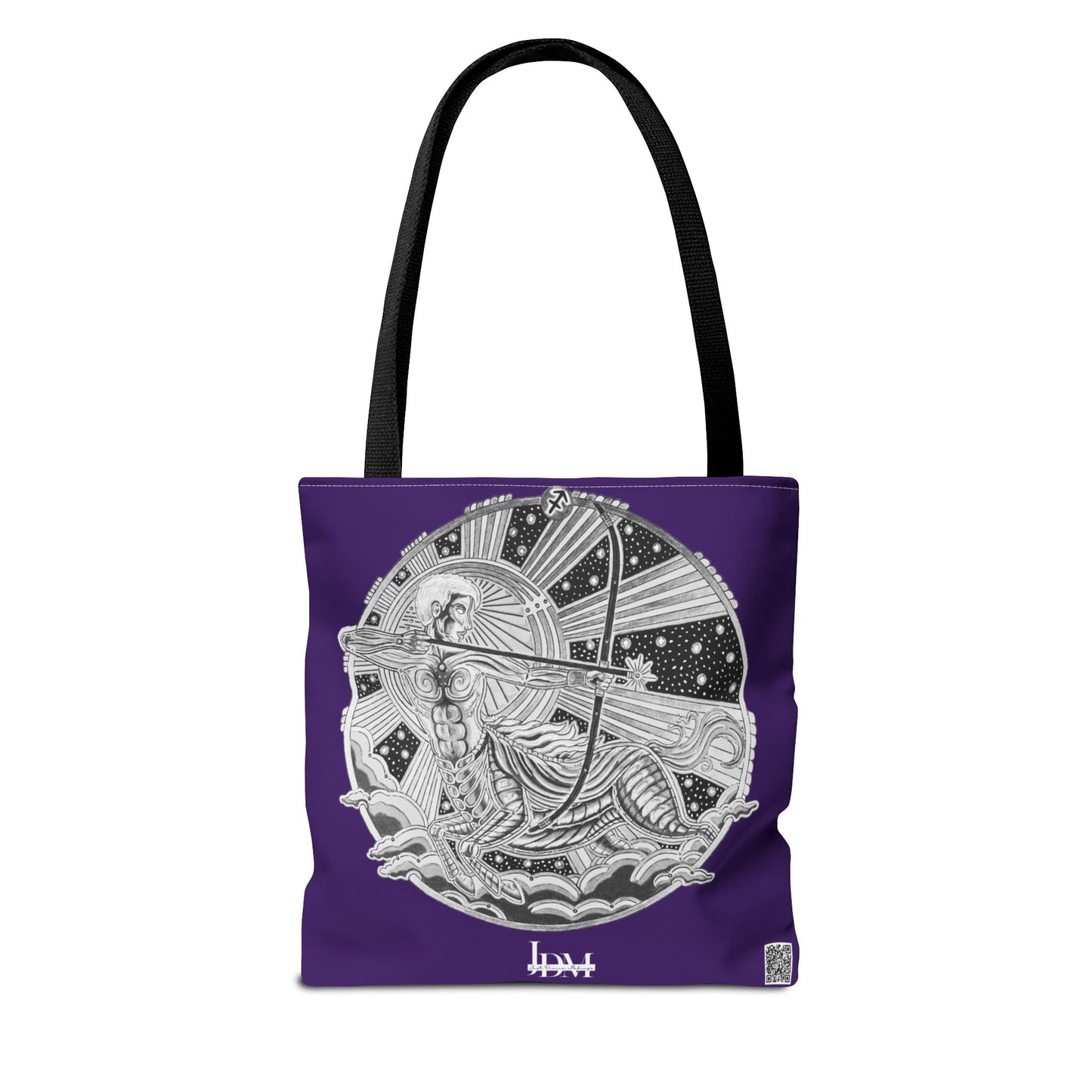 Sagittarius Zodiac Tote Bag – Hand-Drawn Celestial Design (Non-AI) Universal