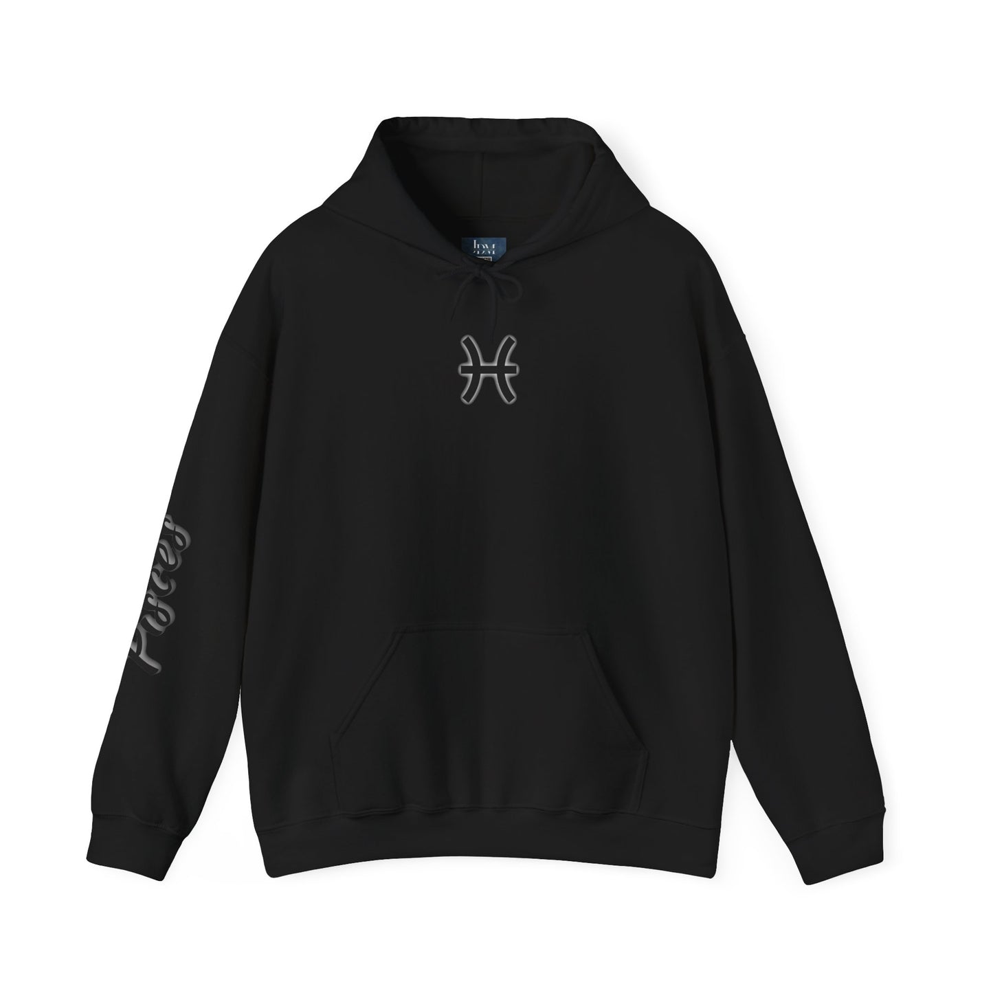 Pisces Zodiac Hoodie – Hand-Drawn Celestial Design (Non-AI)