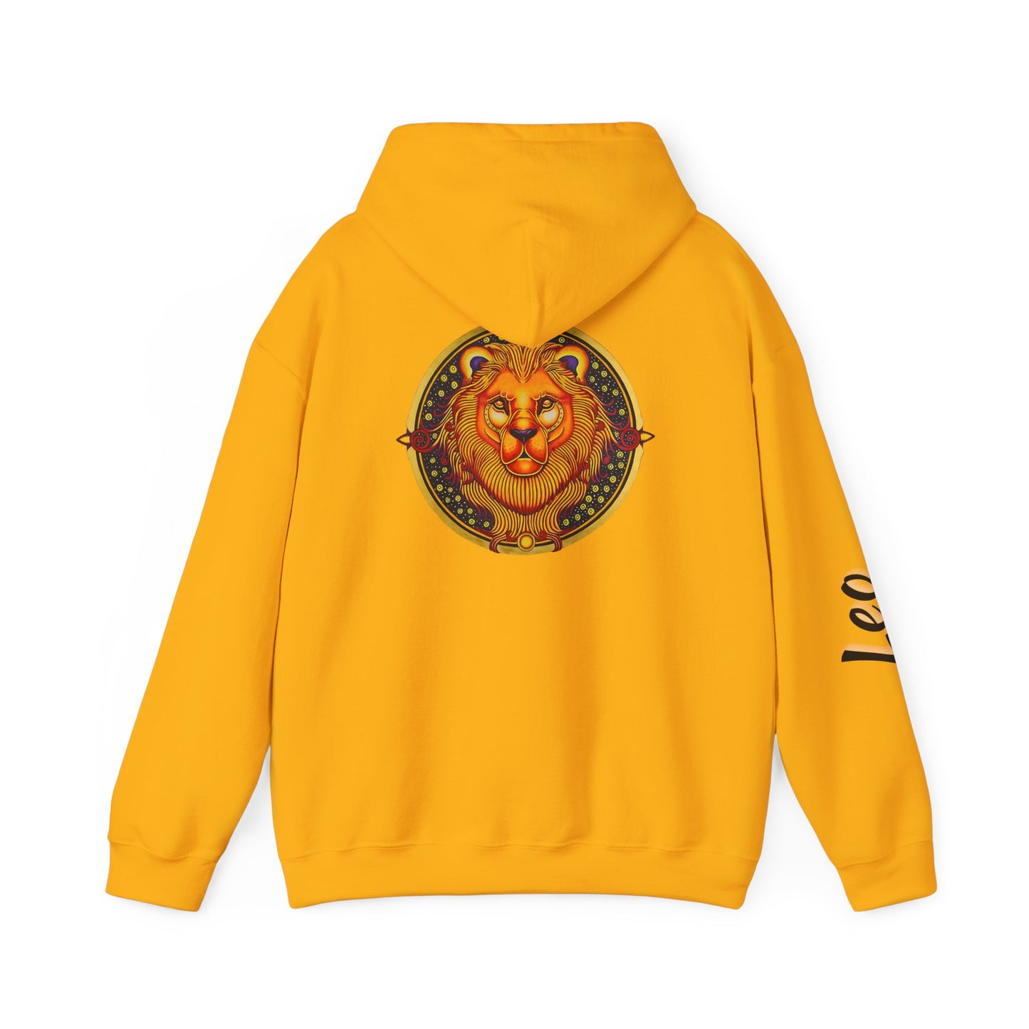 Leo Zodiac Hoodie – Hand-Drawn Celestial Design (Non-AI)
