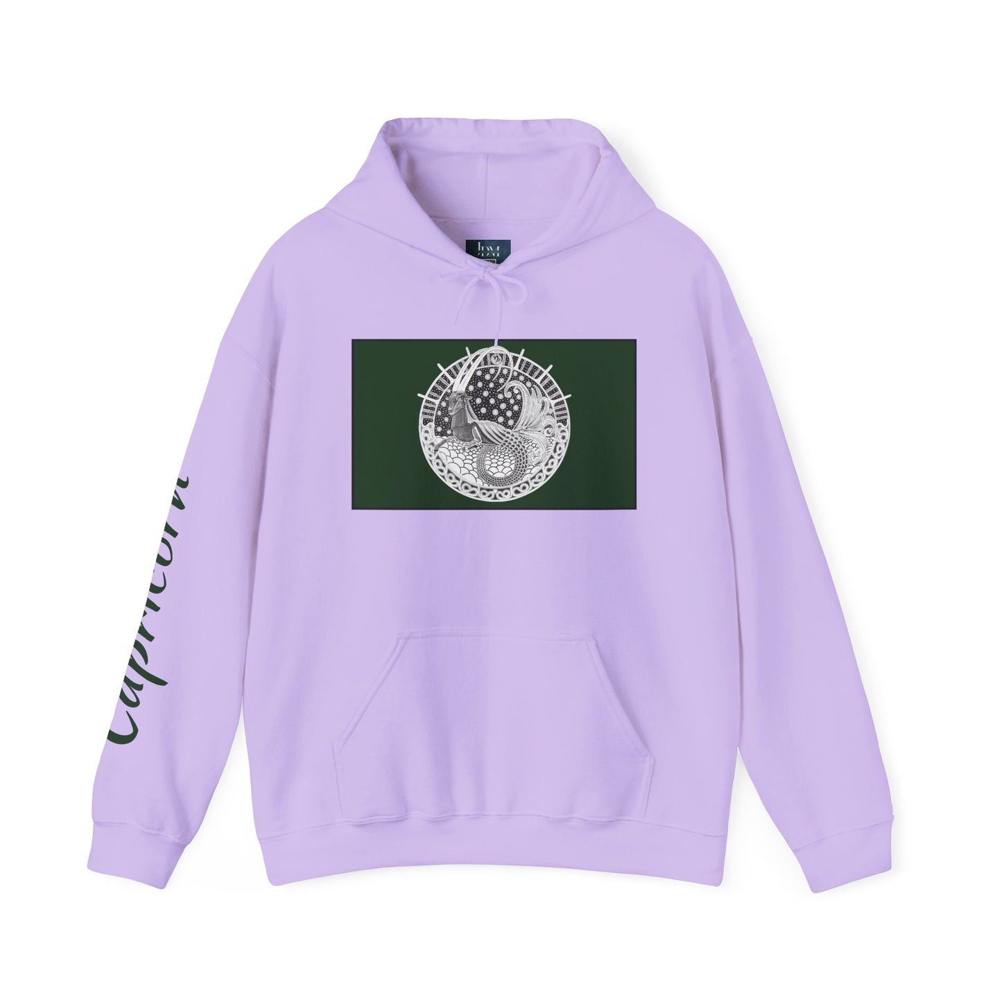 Capricorn Zodiac Hoodie – Hand-Drawn Celestial Design (Non-AI) Universal