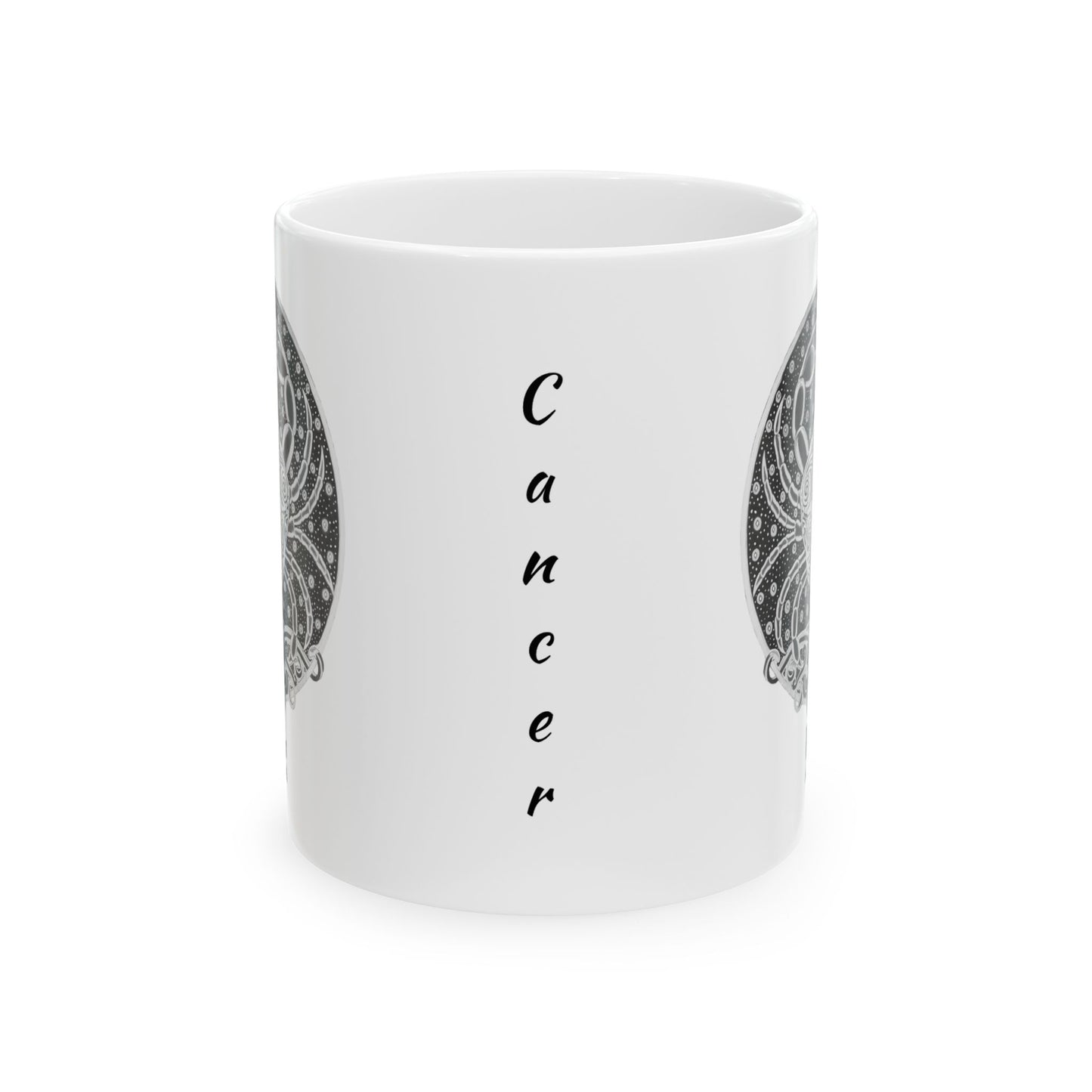 Cancer Zodiac Mug – Hand-Drawn Celestial Design (Non-AI) Universal