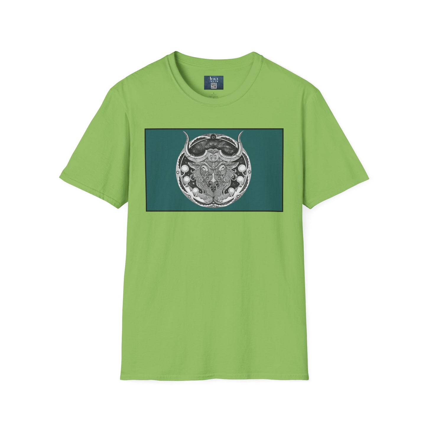 Taurus Zodiac Softstyle  T-Shirt - Hand-Drawn Celestial Design (Non-AI) Universal