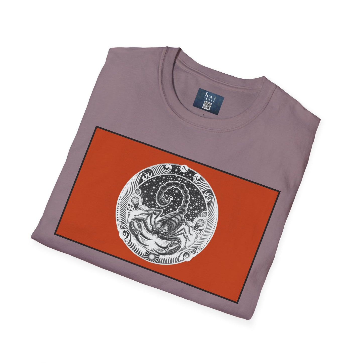 Scorpio Zodiac Crew Neck T-Shirt – Hand-Drawn Celestial Design (Non-AI) Universal