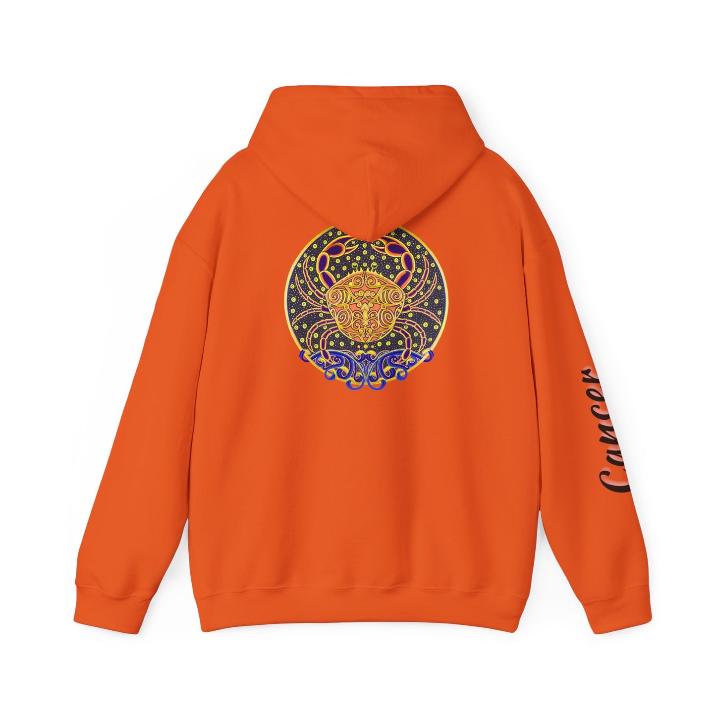 Cancer Zodiac Hoodie – Hand-Drawn Celestial Design (Non-AI)