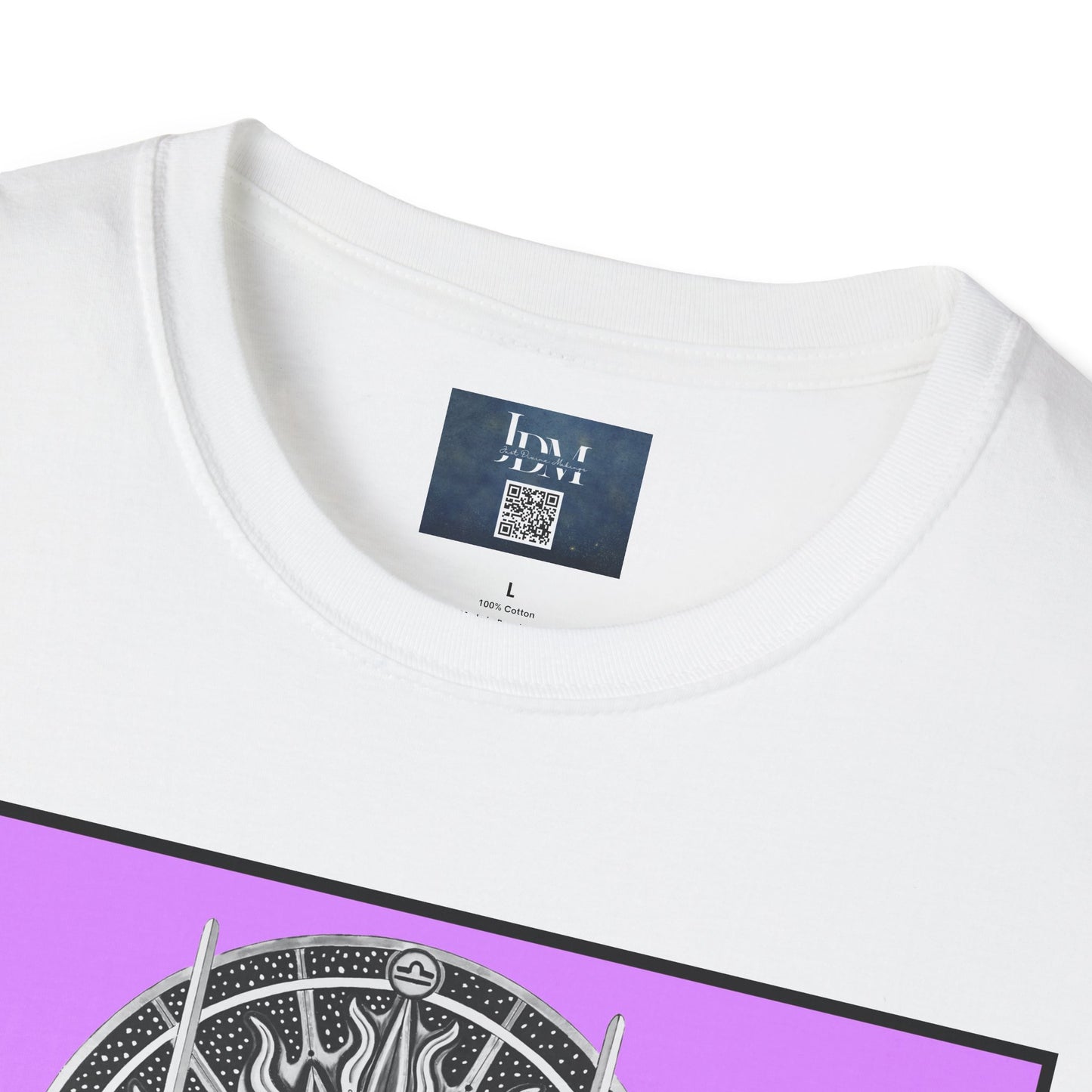 Libra Zodiac Crew Neck T-Shirt – Hand-Drawn Celestial Design (Non-AI)  Universal