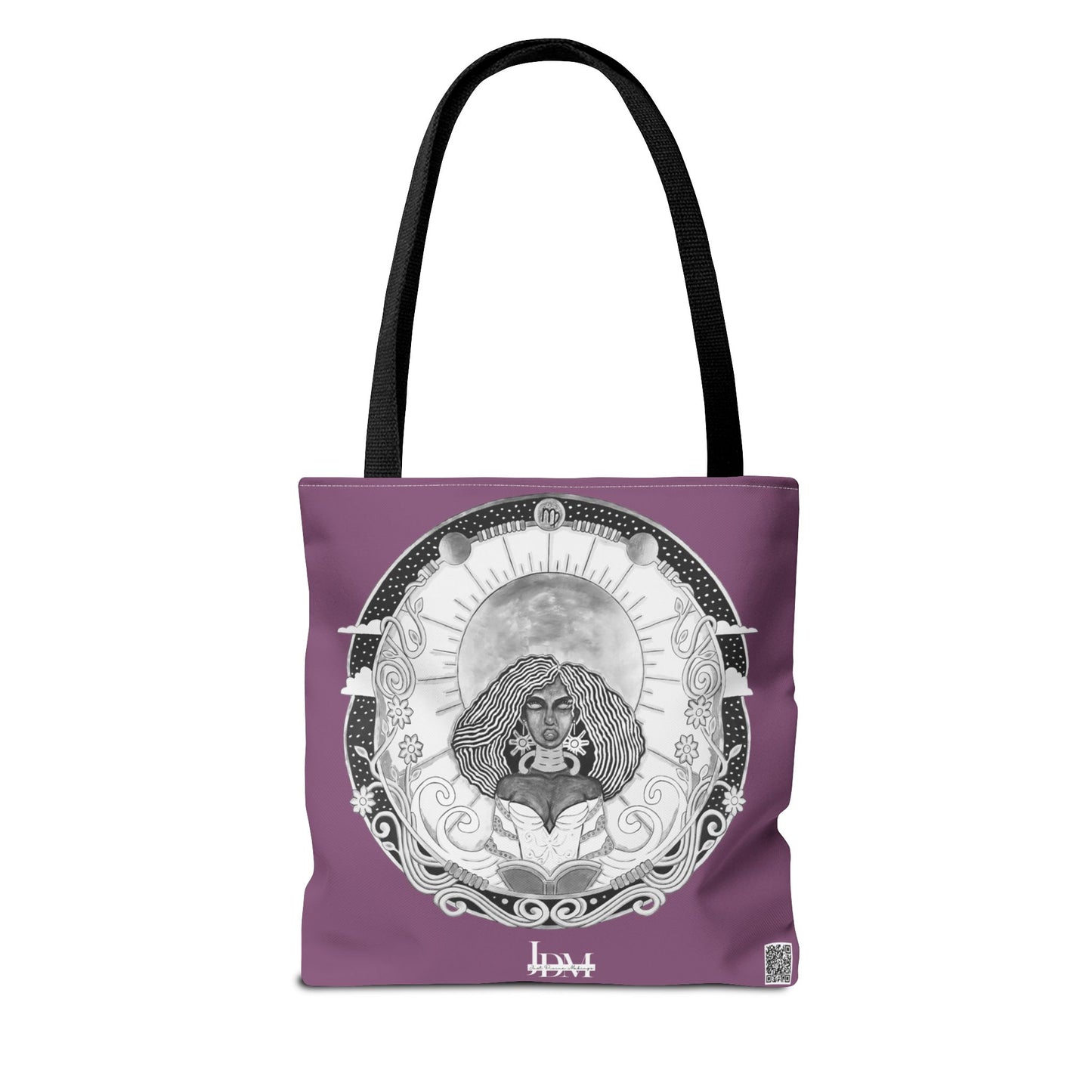 Virgo Zodiac Tote Bag - Hand-Drawn Celestial Design (Non-AI) Universal