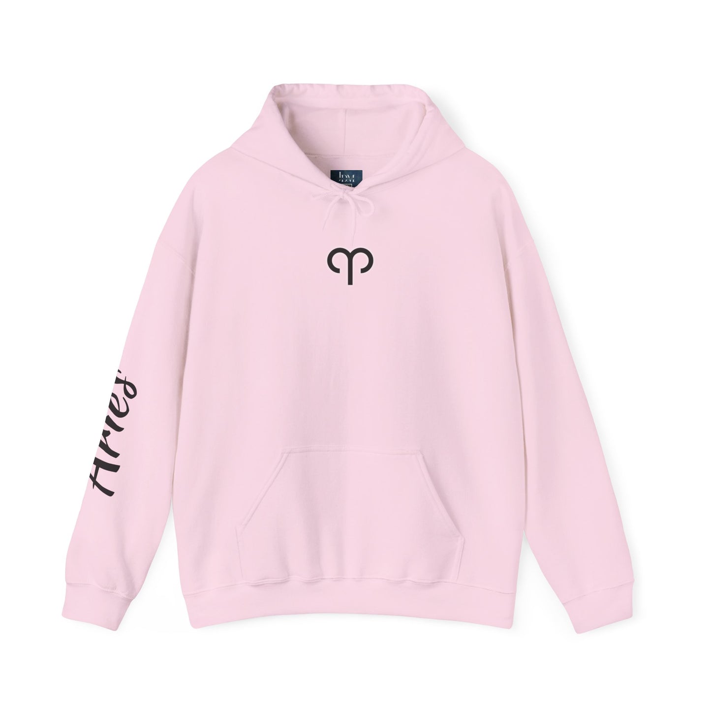 Aries Zodiac Hoodie - Hand-Drawn Celestial Design (Non-AI)