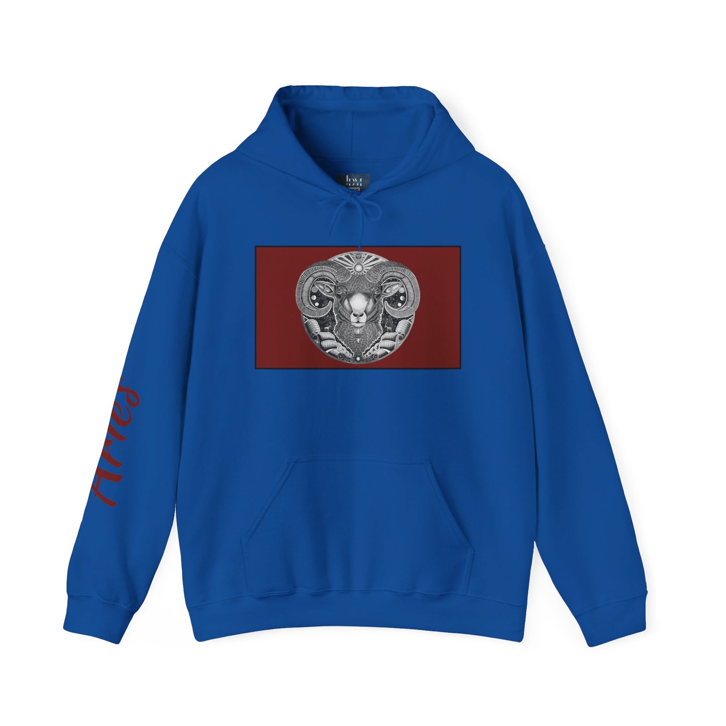 Aries Zodiac Hoodie - Hand-Drawn Celestial Design (Non-AI) Universal