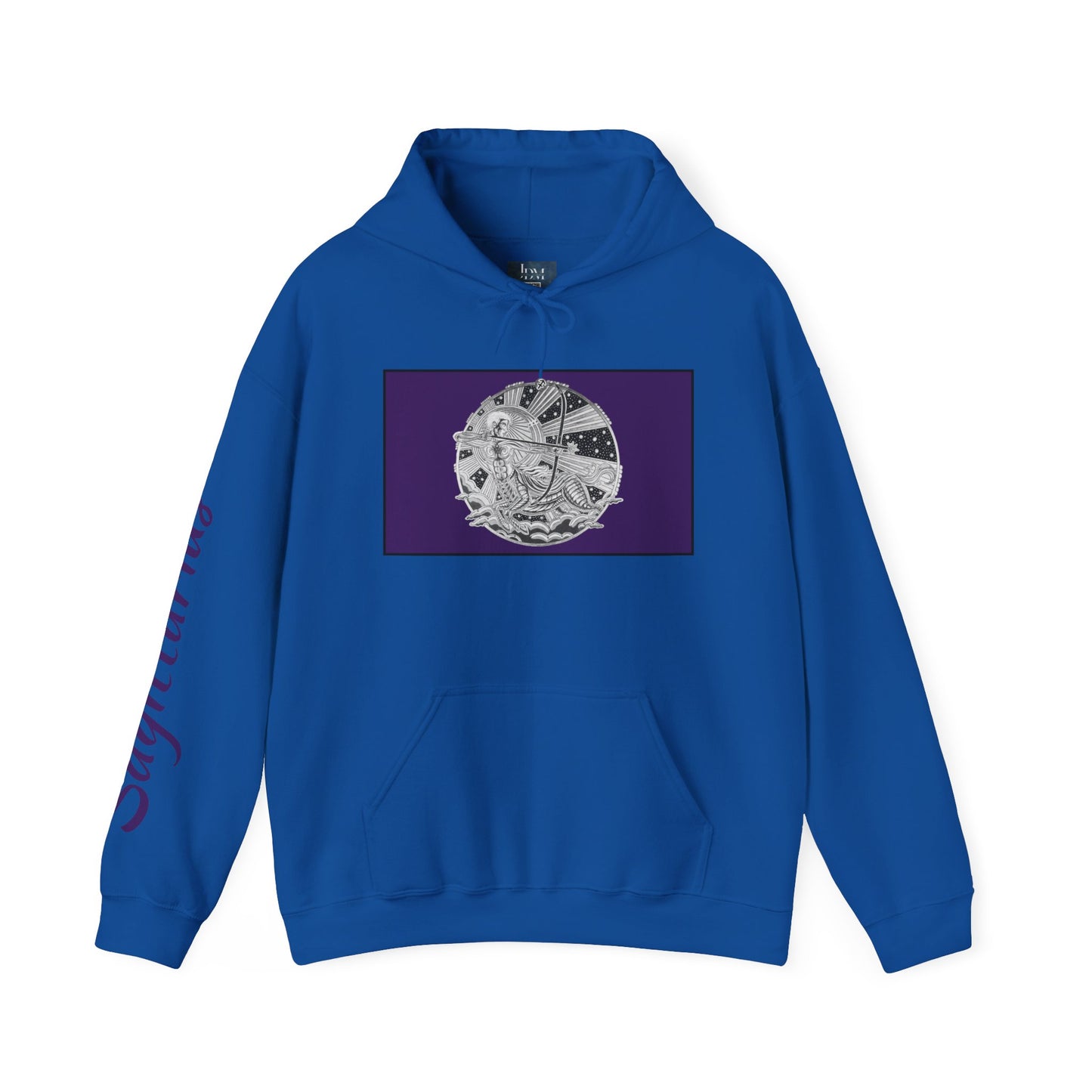 Sagittarius Zodiac Hoodie – Hand-Drawn Celestial Design (Non-AI) Universal