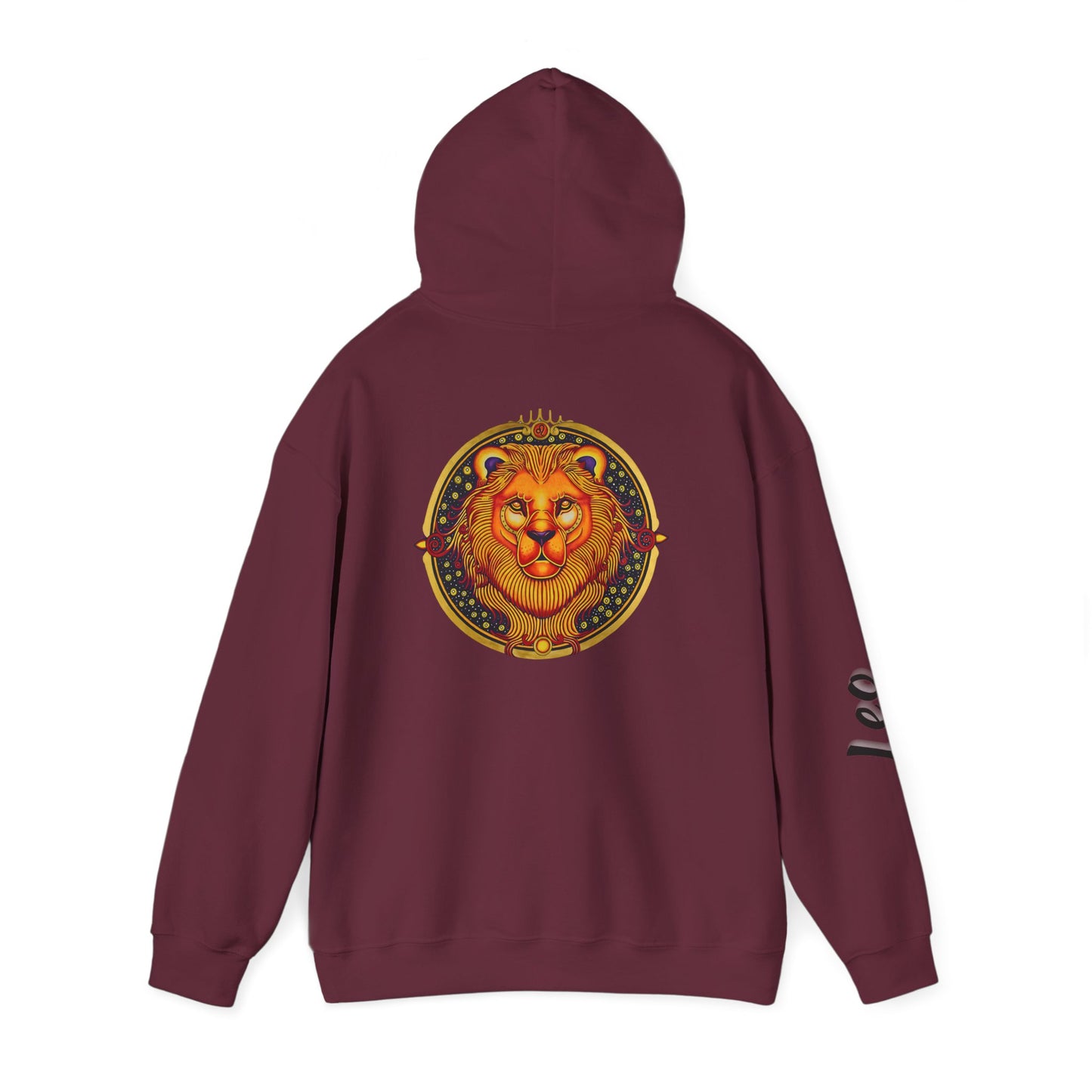 Leo Zodiac Hoodie – Hand-Drawn Celestial Design (Non-AI)