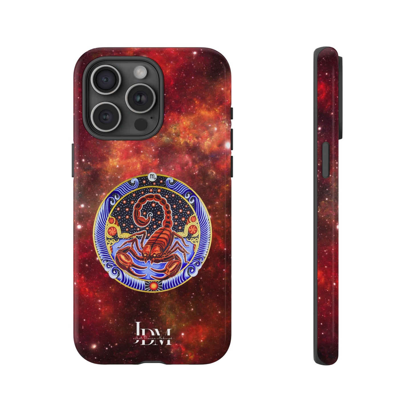 Scorpio Zodiac Tough Phone Case – Hand-Drawn Celestial Design (Non-AI)