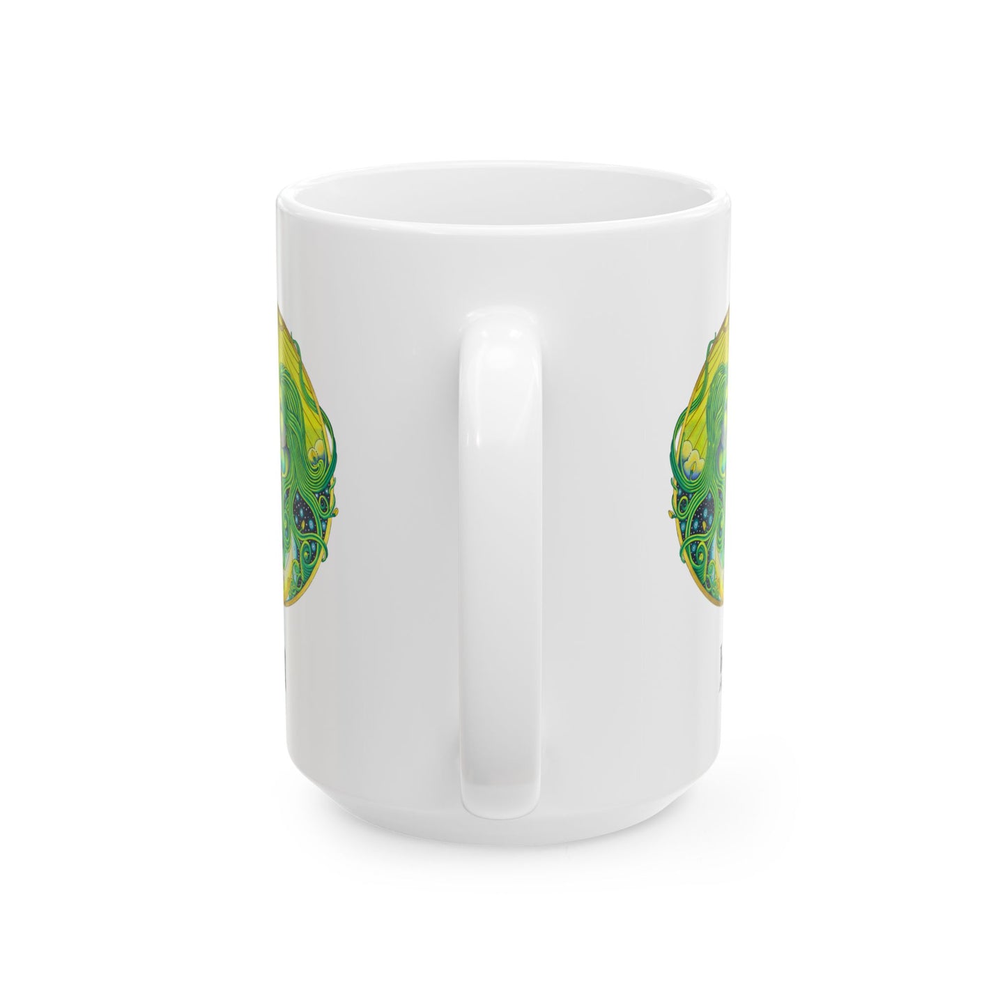 Gemini Zodiac Mug - Hand-Drawn Celestial Design (Non-AI)