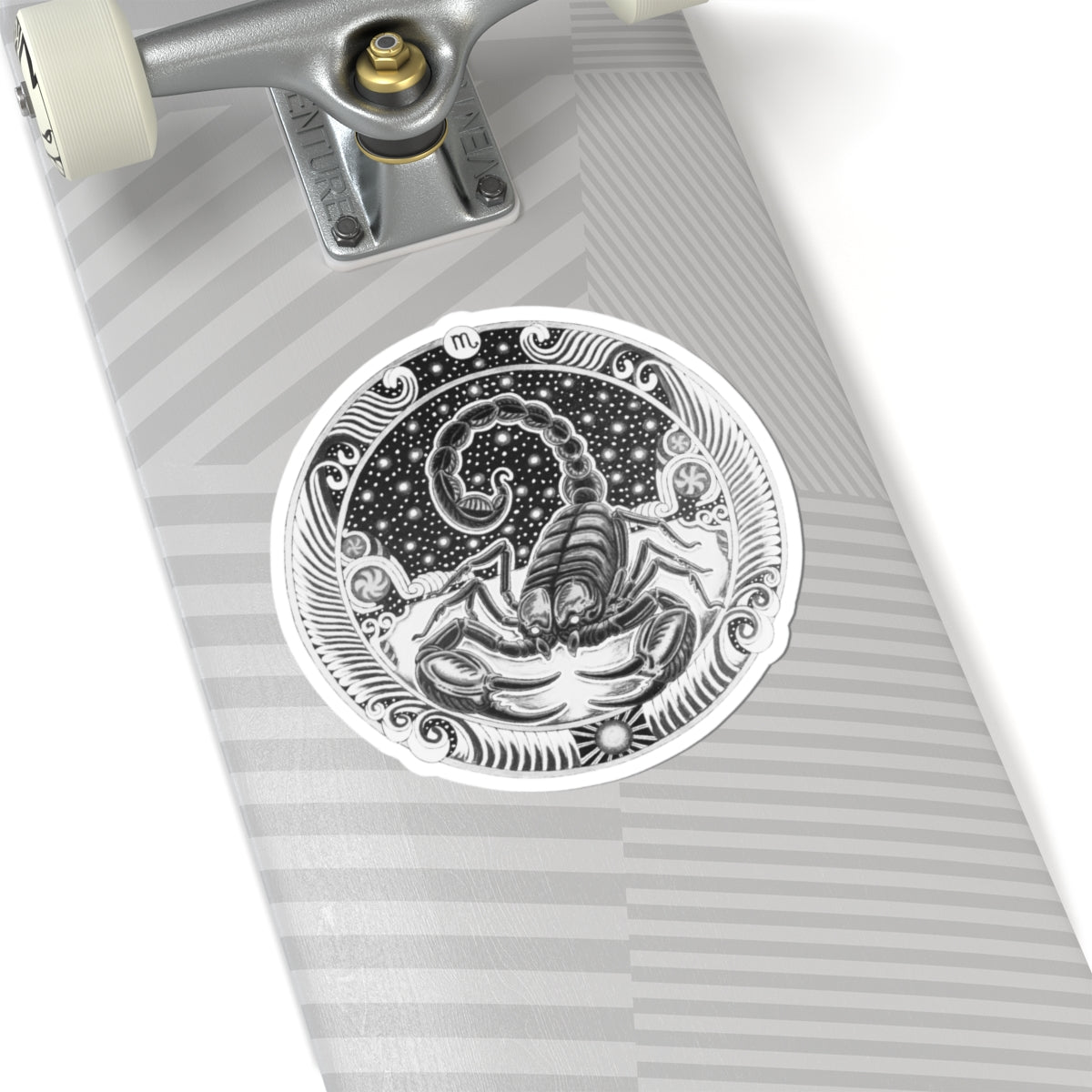 Scorpio Zodiac Kiss-Cut Sticker - Hand-Drawn Celestial Design (Non-AI) Universal