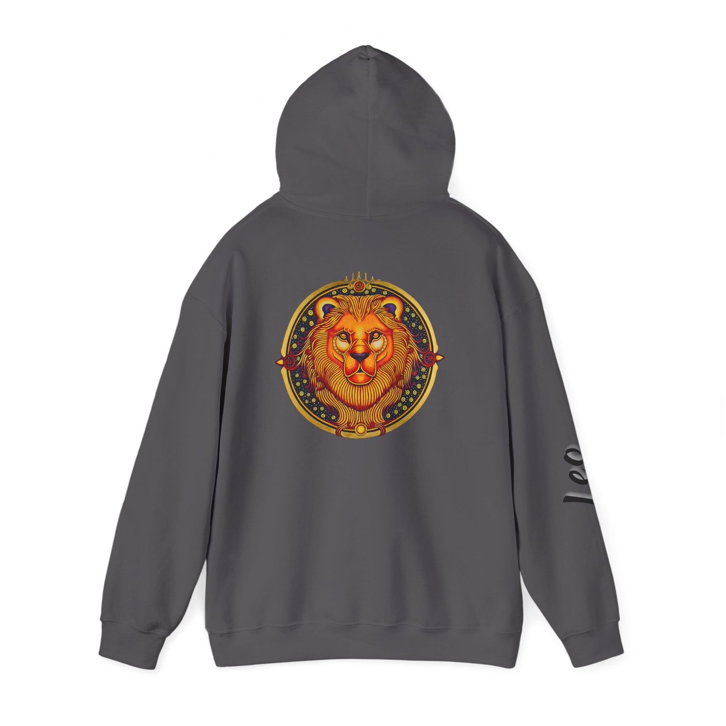 Leo Zodiac Hoodie – Hand-Drawn Celestial Design (Non-AI)