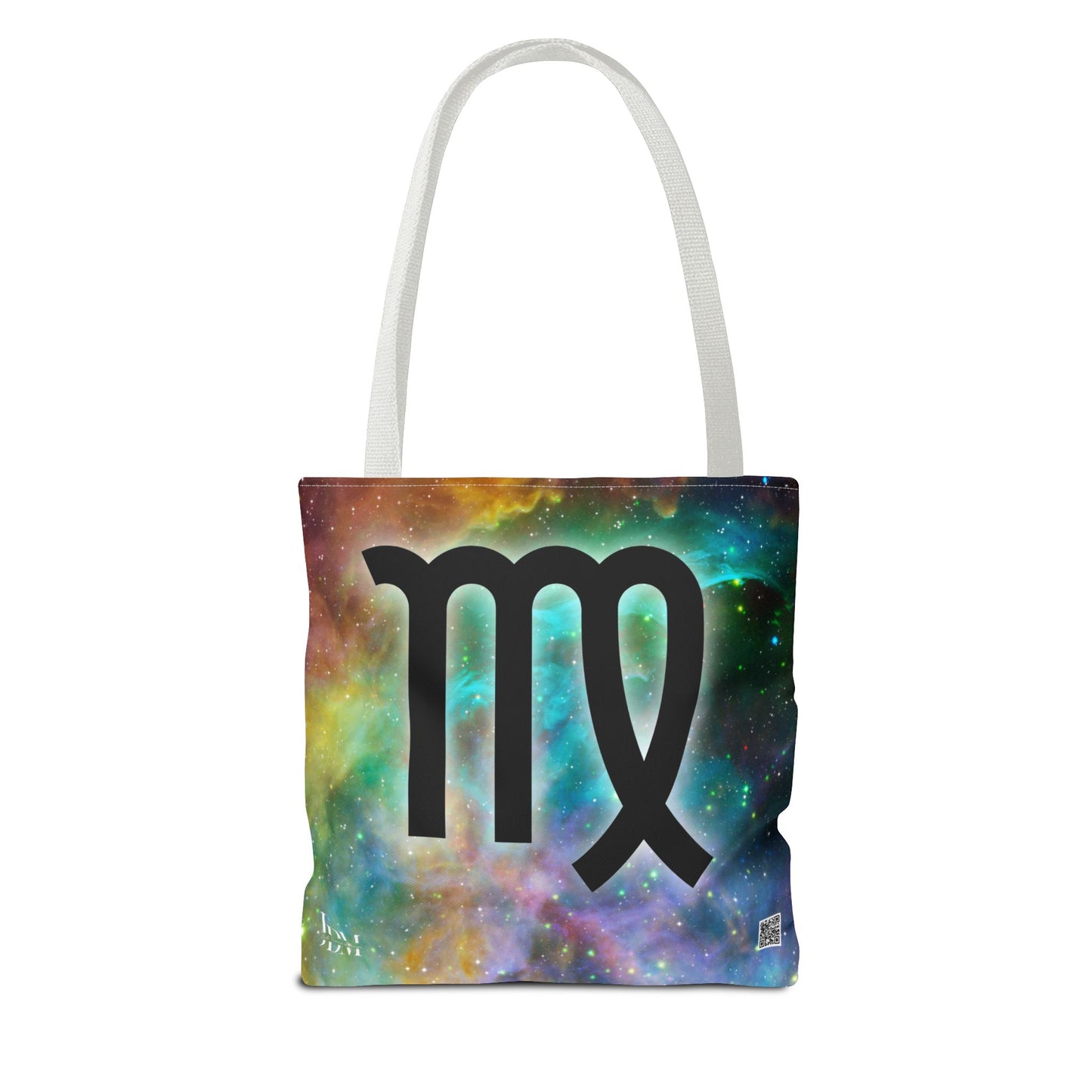 Virgo Zodiac Tote Bag - Hand-Drawn Celestial Design (Non-AI)