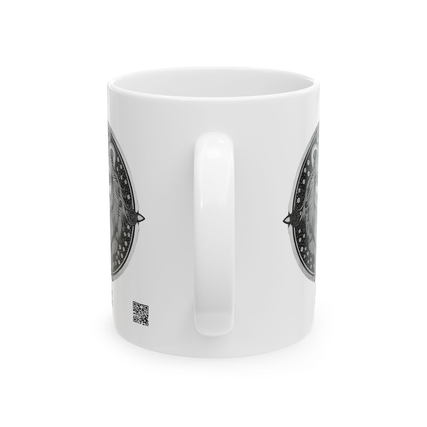 Leo Zodiac Mug – Hand-Drawn Celestial Design (Non-AI) universal