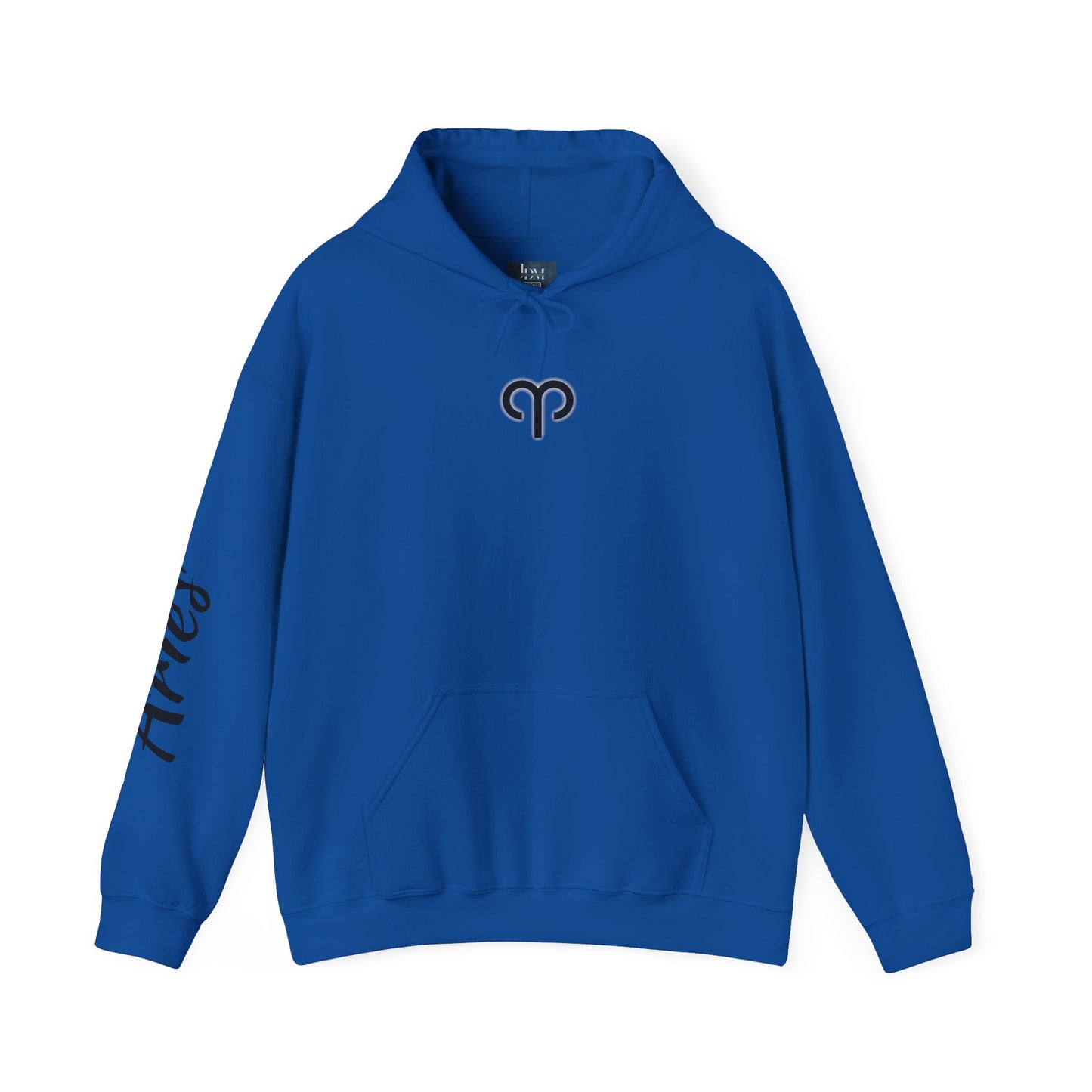 Aries Zodiac Hoodie - Hand-Drawn Celestial Design (Non-AI)