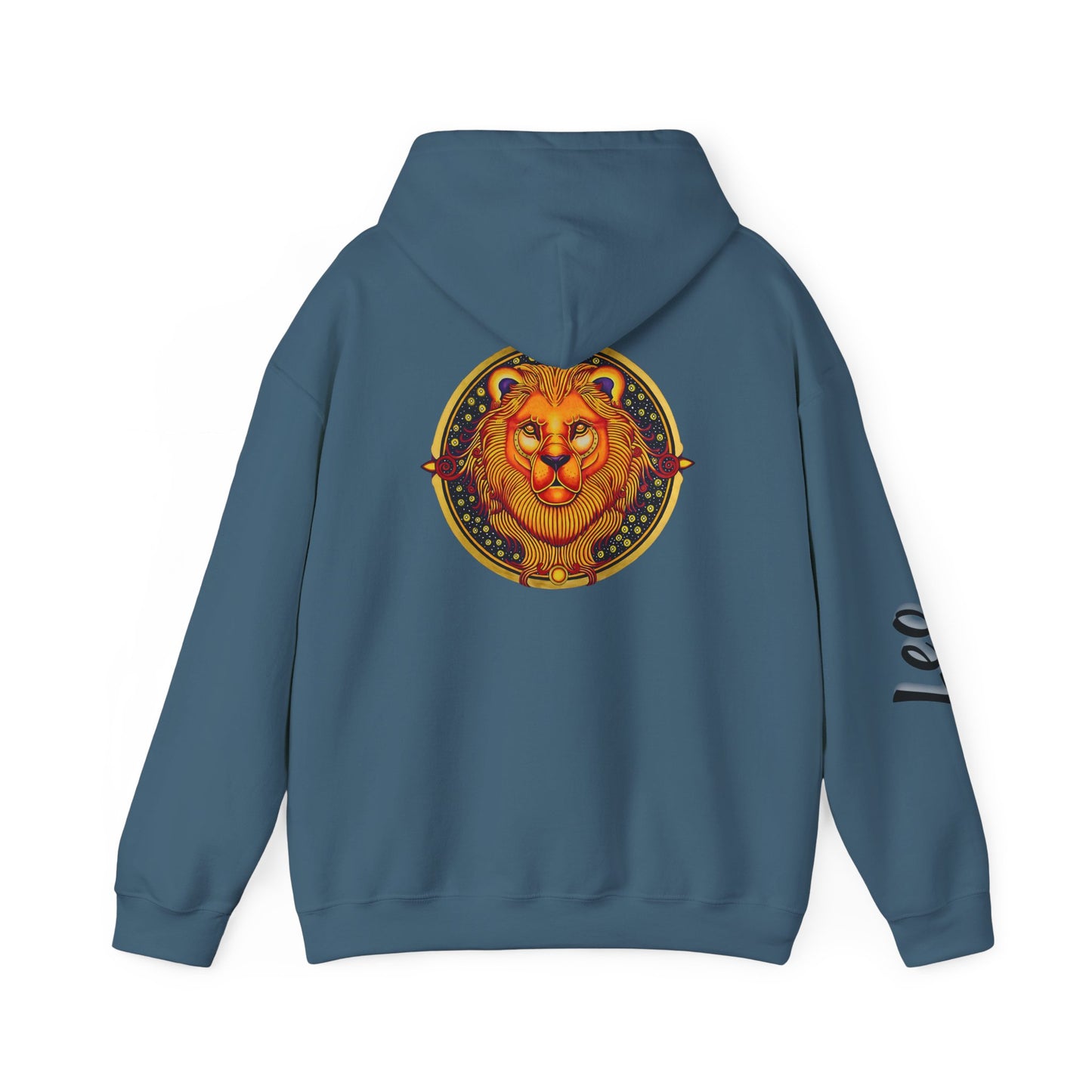 Leo Zodiac Hoodie – Hand-Drawn Celestial Design (Non-AI)