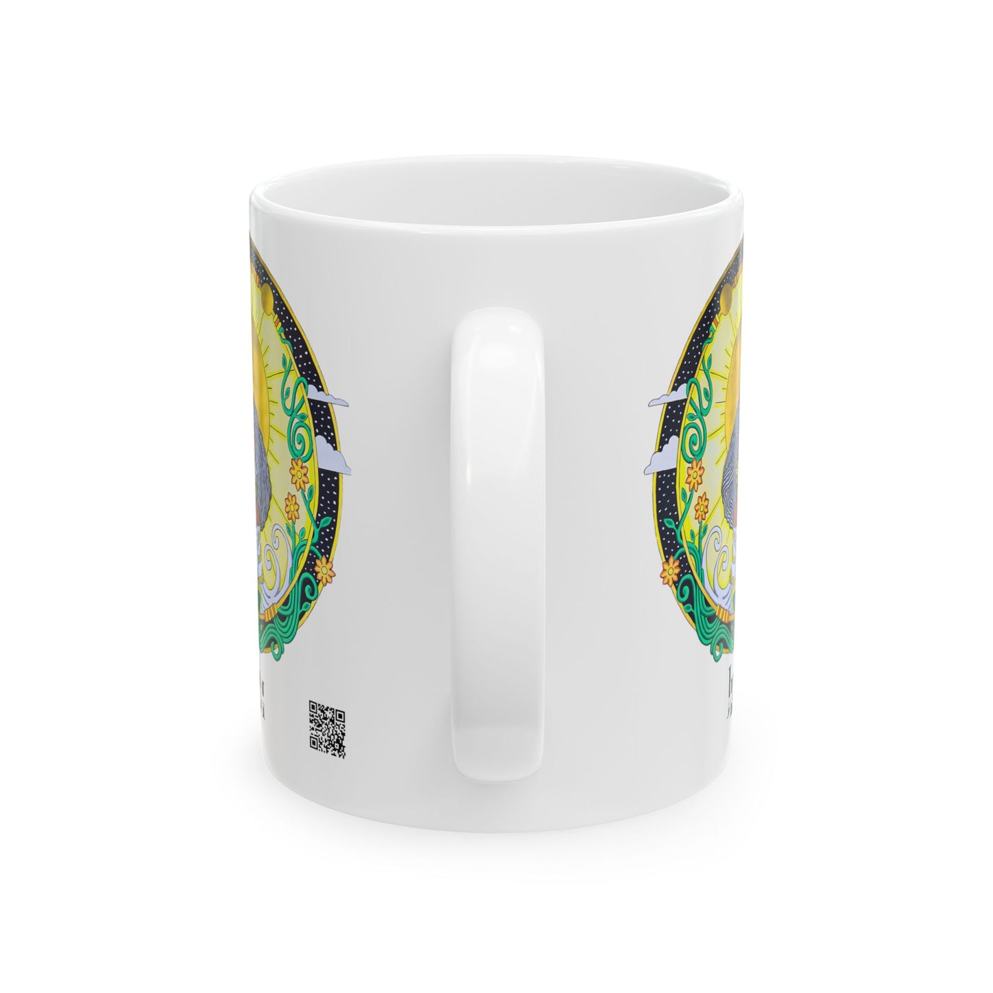 Virgo Zodiac Mug – Hand-Drawn Celestial Design (Non-AI)