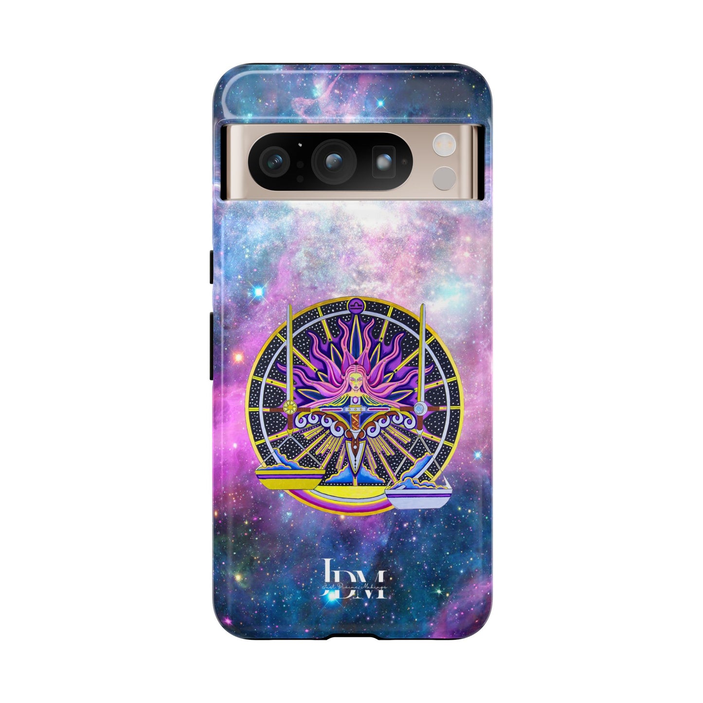 Libra Zodiac Tough Phone Case – Hand-Drawn Celestial Design (Non-AI)