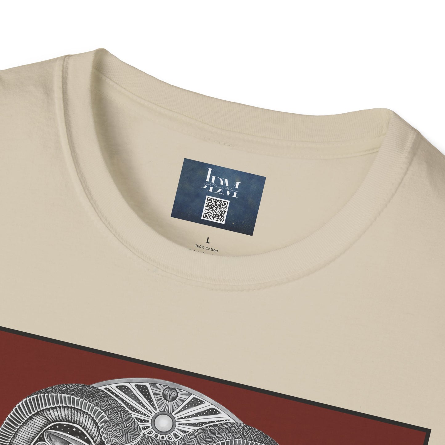 Aries Zodiac Softstyle T-Shirt - Hand-Drawn Celestial Design (Non-AI) Universal