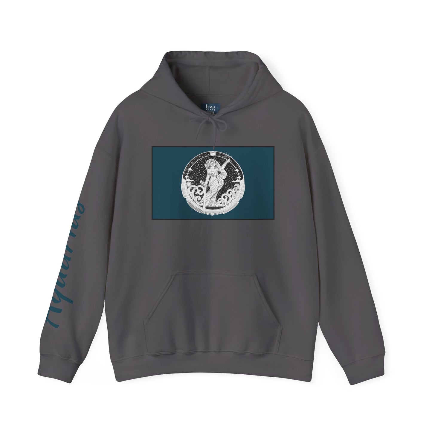 Aquarius Zodiac Hoodie – Hand-Drawn Celestial Design (Non-AI) Universal