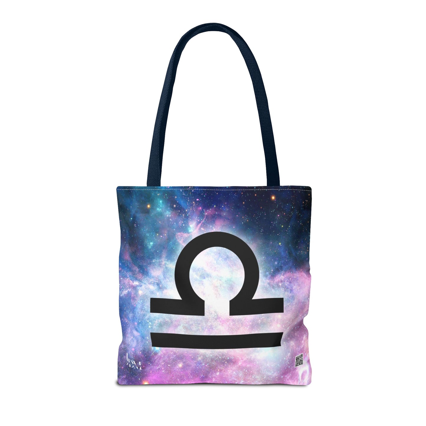 Libra Zodiac Tote Bag - Hand-Drawn Celestial Design (Non-AI)