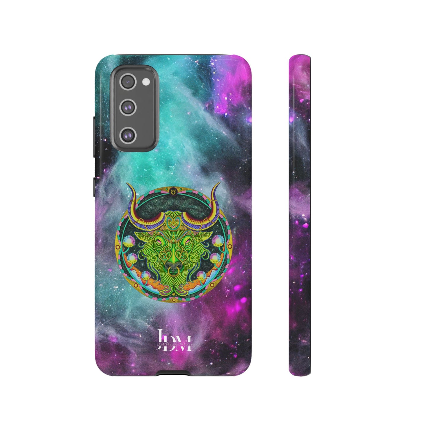 Taurus Zodiac Tough Phone Case – Hand-Drawn Celestial Design (Non-AI)