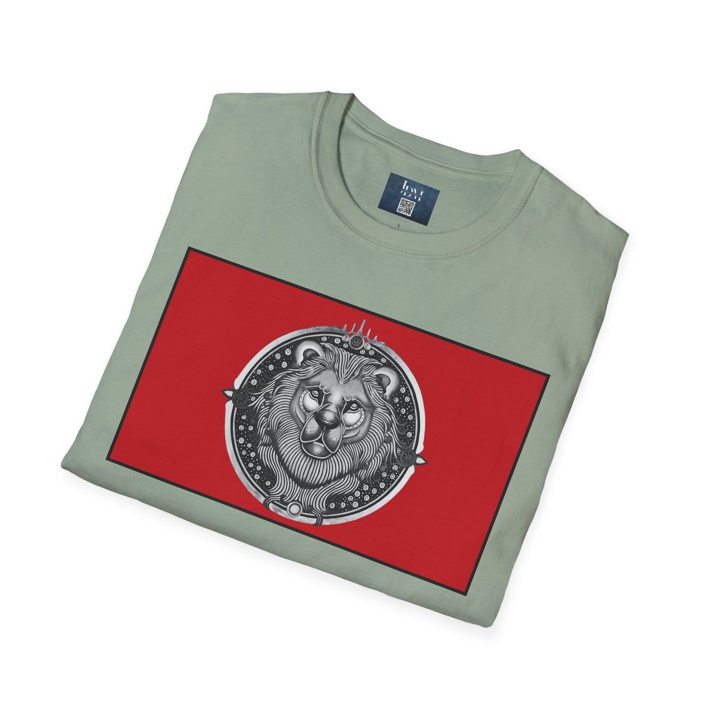 Leo Zodiac Crew Neck T-Shirt – Hand-Drawn Celestial Design (Non-AI) Universal